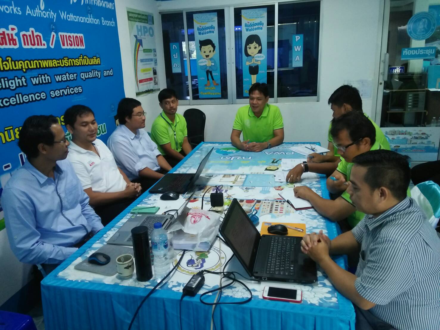 กปภ.สาขาวัฒนานคร ร่วมประชุมเกี่ยวกับวัตถุประสงค์การตราวจสอบการประเมินผลการตรวจสอบการควบคุมภายใน