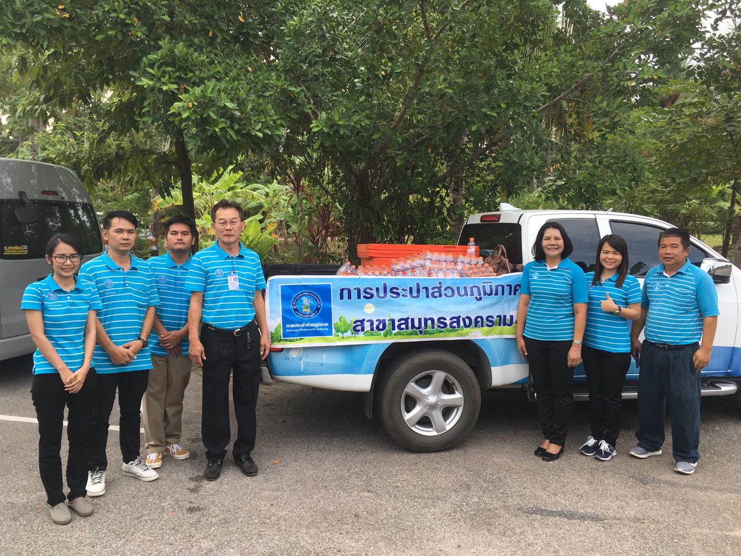 กปภ.สาขาสมุทรสงคราม ร่วมกิจกรรมลงแขกลงคลอง  ณ คลองลัดหลักแปด บริเวณหน้าสถาบันการเรียนรู้เพื่อปวงชน