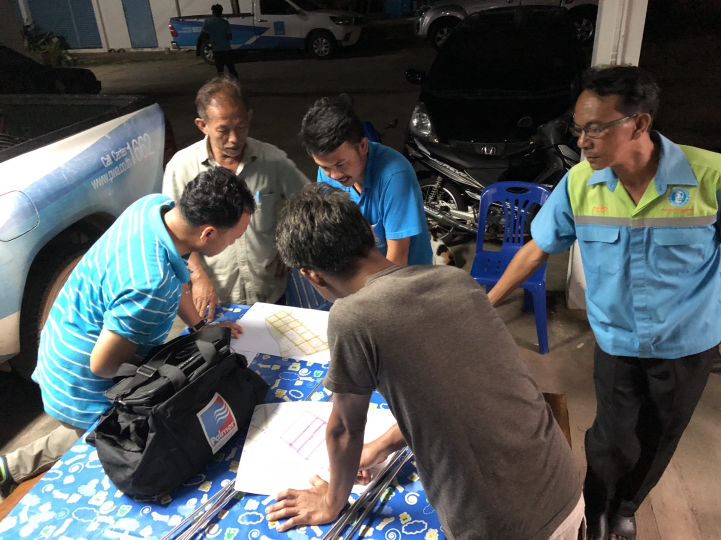 กปภ.สาขาสะเดาออกปฏิบัติการหาน้ำสูญเสียตามแผนประจำเดือน