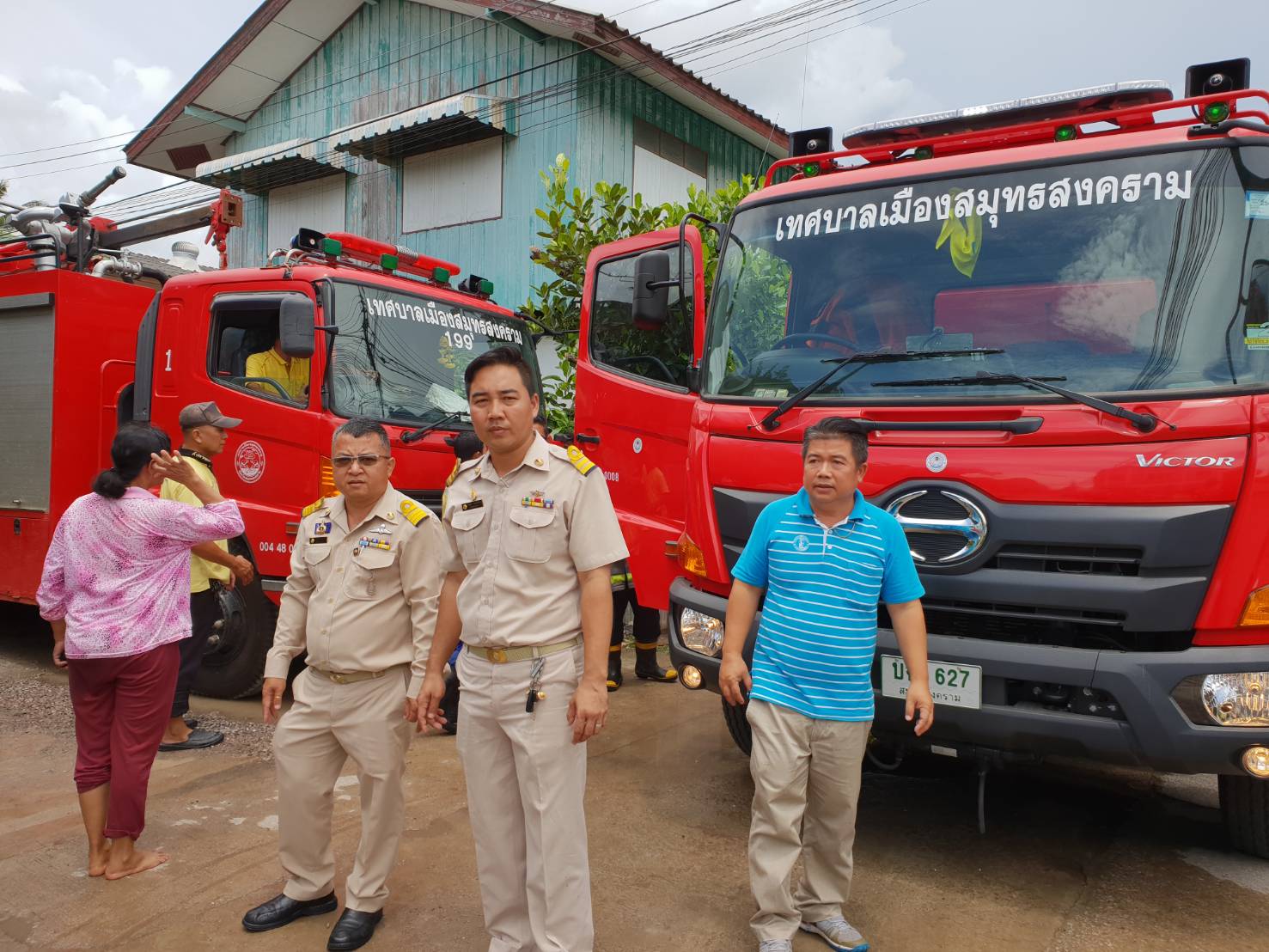 กปภ.สาขาสมุทรสงคราม ลงพื้นที่เตรียมความพร้อมหัวดับเพลิง เพื่อสนับสนุนการระงับเหตุเพลิงไหม้