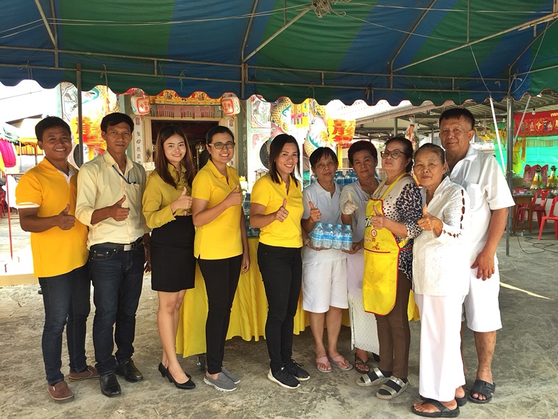 กปภ.สาขาพนมทวน ร่วมสืบสานเทศกาลถือศิลกินเจ