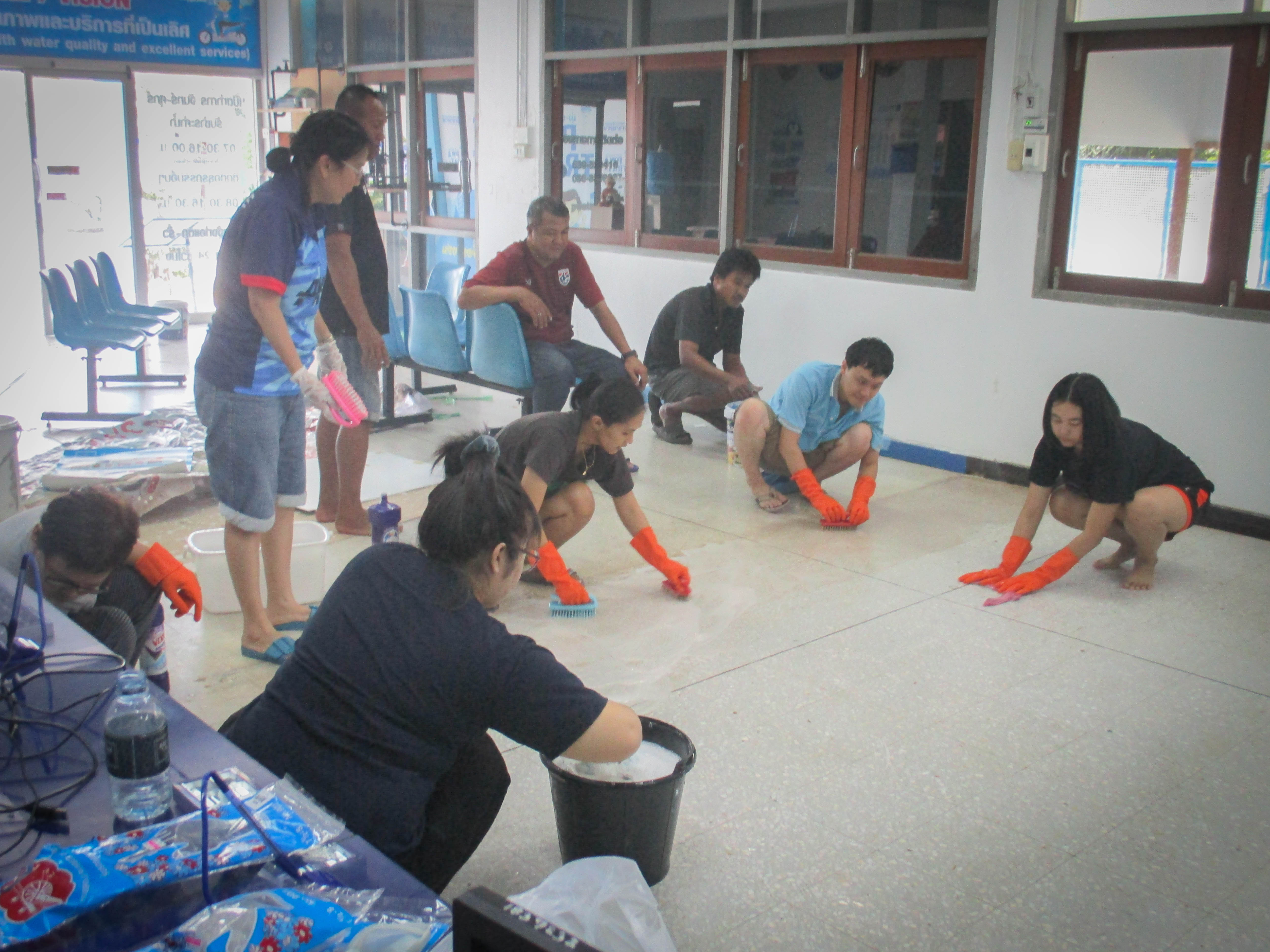 กปภ.สาขาตราด จัดกิจกรรม "Big cleaning day" ประจำเดือน กุมภาพันธ์ 2562