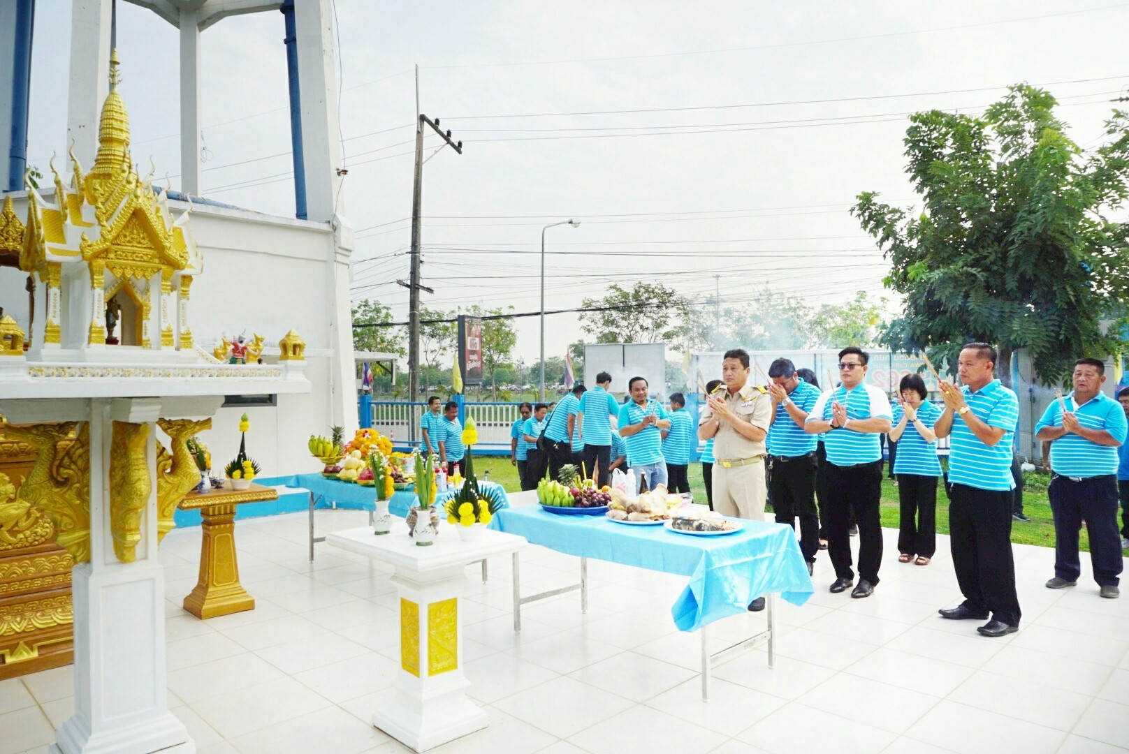 ประปาอุดรธานีจัดพิธีบวงสรวงพระแม่ธรณีฯ เนื่องในวันคล้ายวันสถาปนา ครบรอบ ๔๐ ปี กปภ.