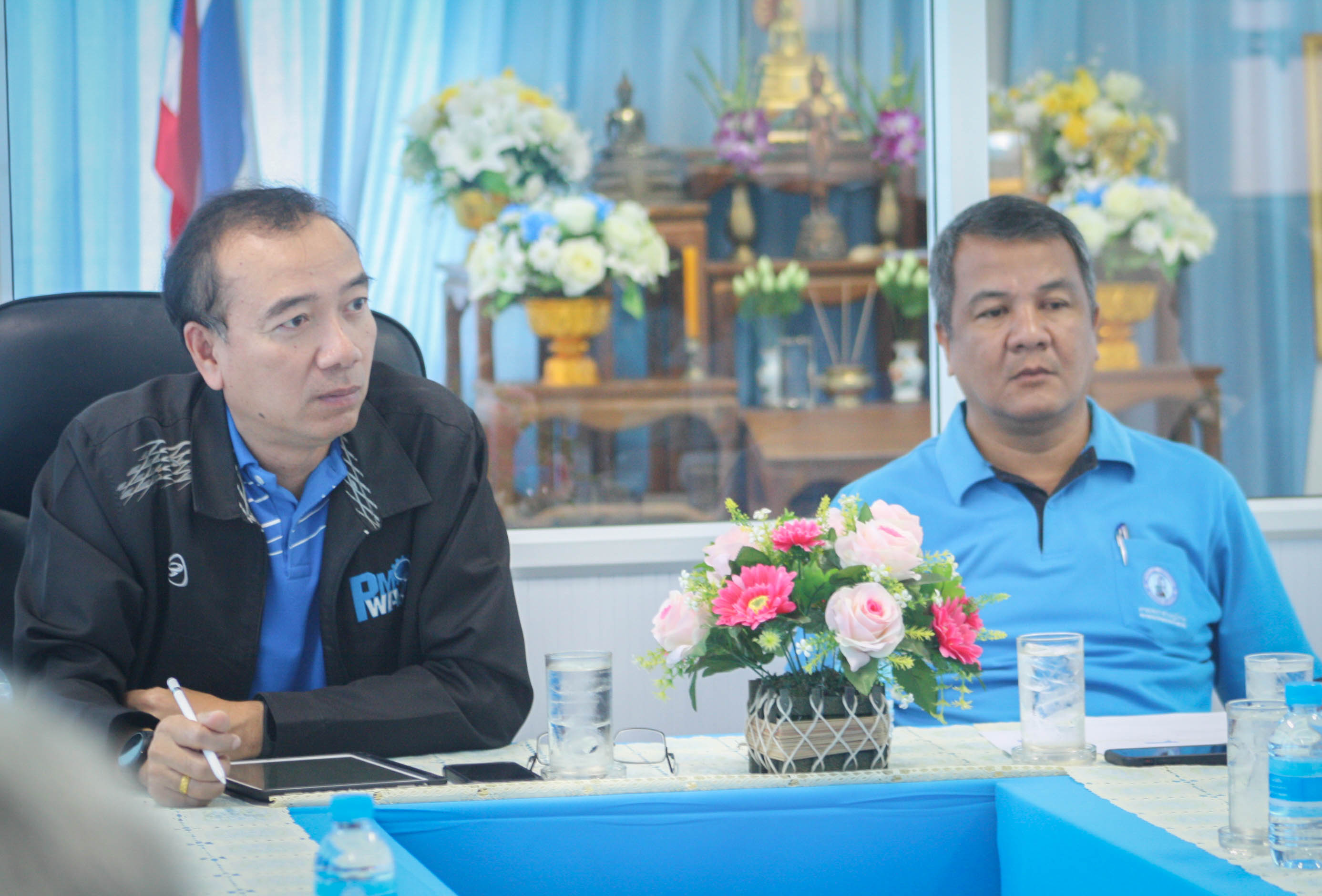 ประชุมหารือเรื่องการเพิ่มประสิทธิภาพในการจ่ายน้ำไปกปภ.สาขาขลุง