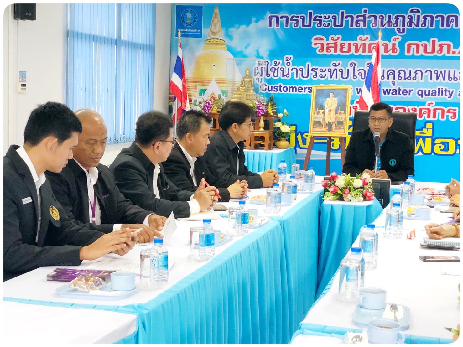 กปภ.สาขาอ้อมน้อย แลกเปลี่ยนเรียนรู้ระบบงานร่วมกันระหว่าง กปภ.สาขาอ้อมน้อยและกฟภ.อ้อมน้อย 21 มีนาคม 2562