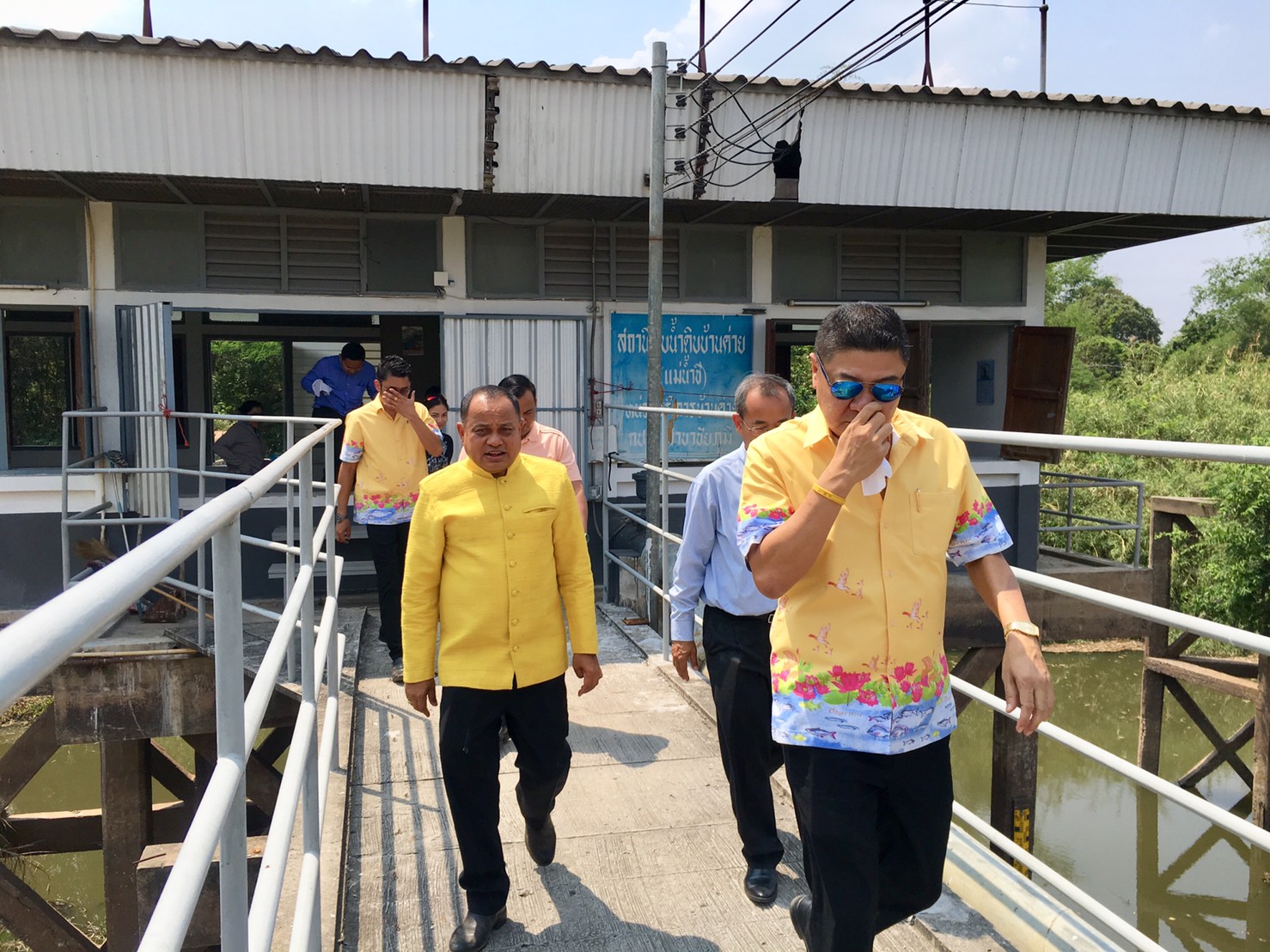 นายณรงค์ วุ่นซิ้ว ผู้ว่าราชการจังหวัดชัยภูมิ พร้อมด้วยคณะ ตรวจเยี่ยม การประปาส่วนภูมิภาคสาขาชัยภูมิ เพื่อติดตามสถานการณ์ภัยแล้ง