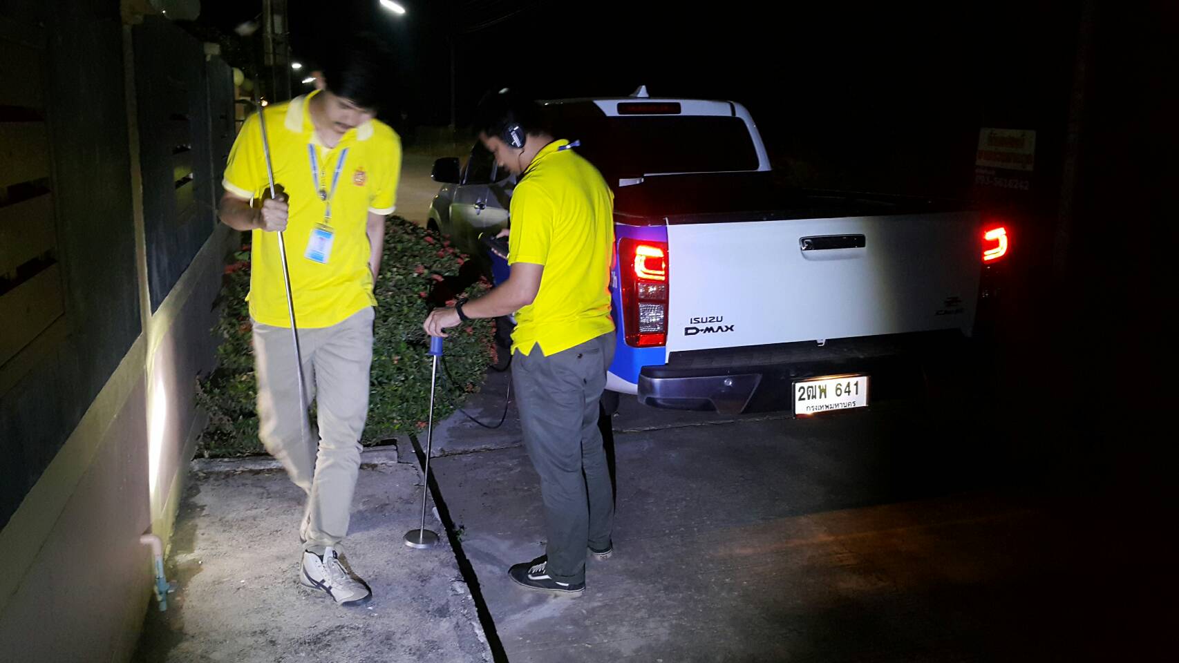 กปภ.สาขากำแพงเพชร จัดทีมออกสำรวจหาท่อแตก ท่อรั่ว เพื่อลดน้ำสูญเสีย พื้นที่ DMA 11