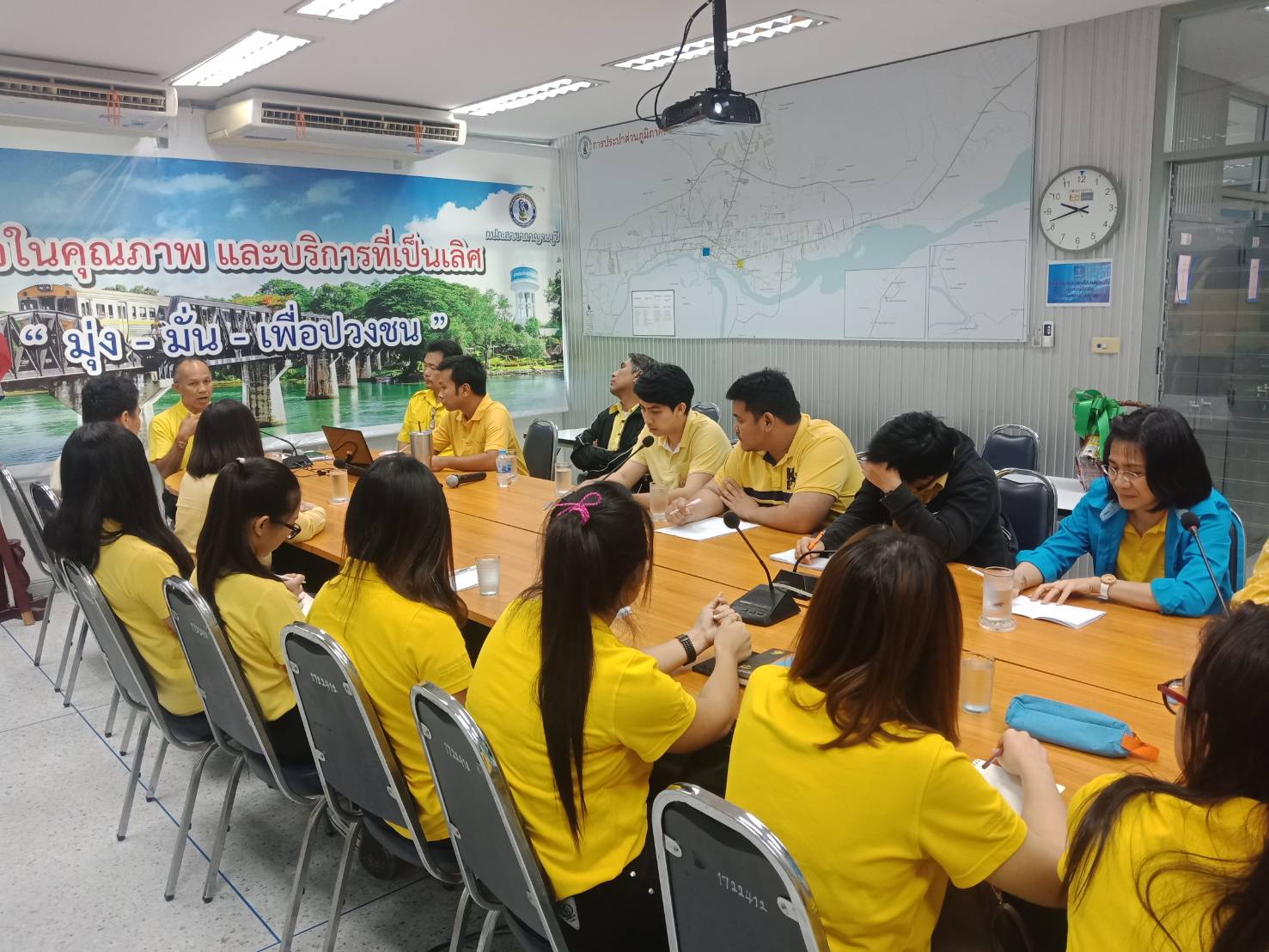 กปภ.สาขากาญจนบุรี ยินดีต้อนรับคณะดูงานจากกองแผนและกลยุทธ์ การประปาส่วนภูมิภาค