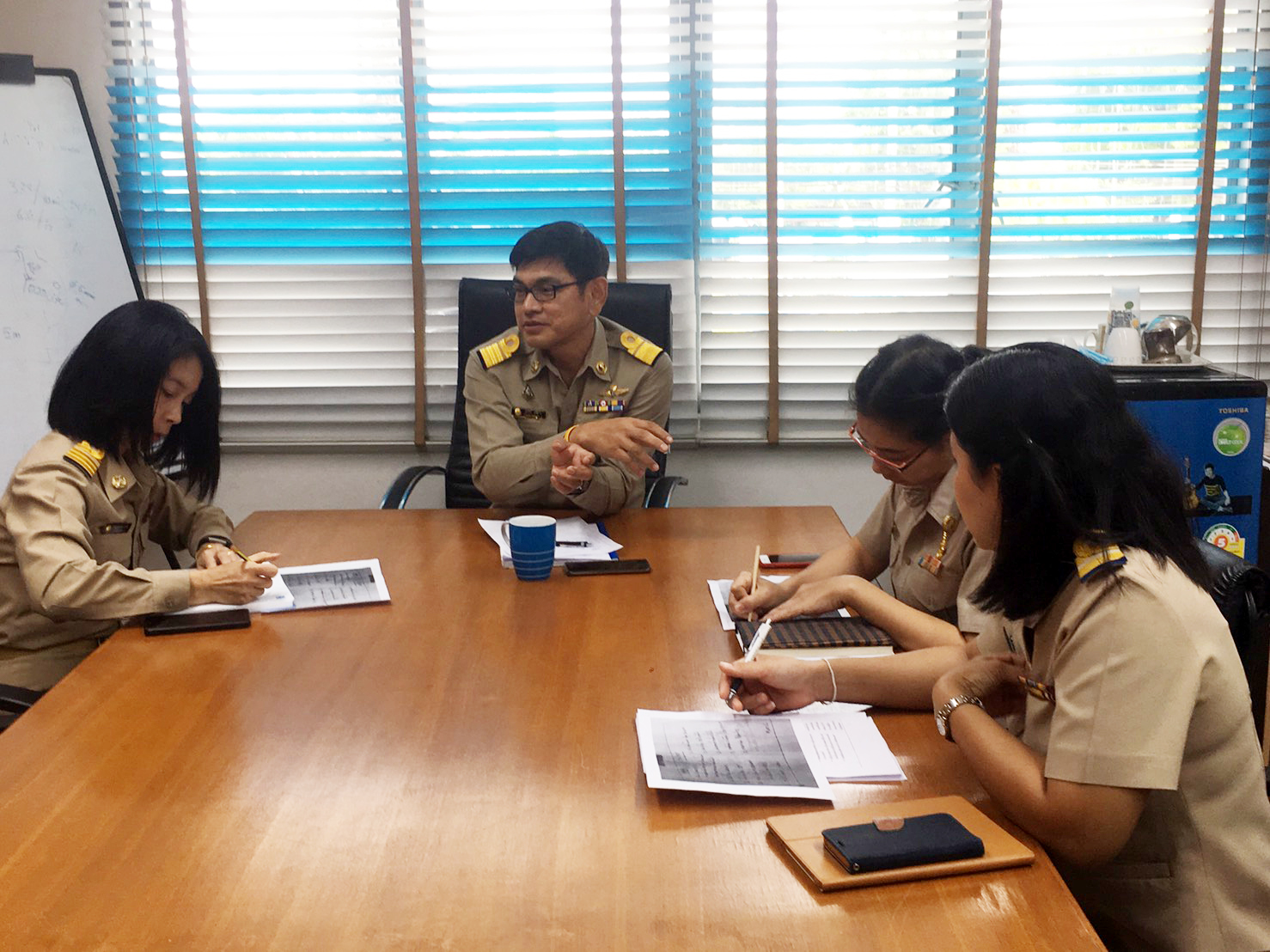งานลูกค้าสัมพันธ์ กปภ.สาขาพัทยา (พ) จัดกิจกรรมสนทนายามเช้า (Morning Talk)