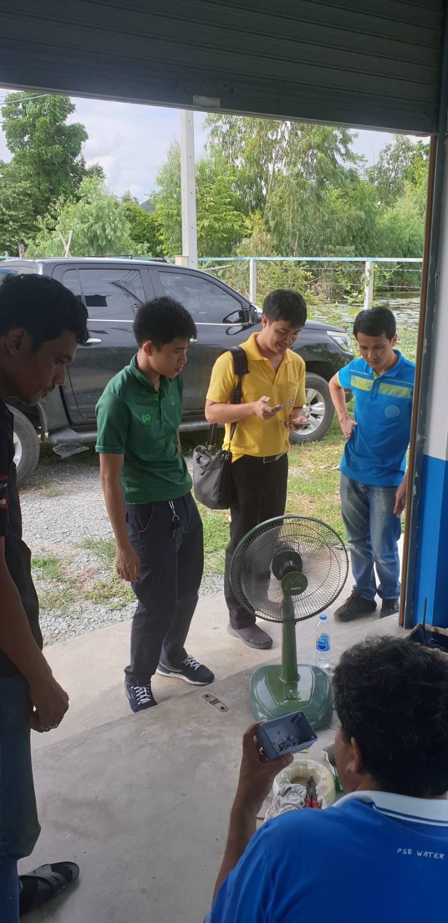 กปภ.สาขาพนมทวน ติดตั้งระบบแจ้งเตือนน้ำแห้ง/น้ำล้นถังน้ำใสผ่านระบบ Online