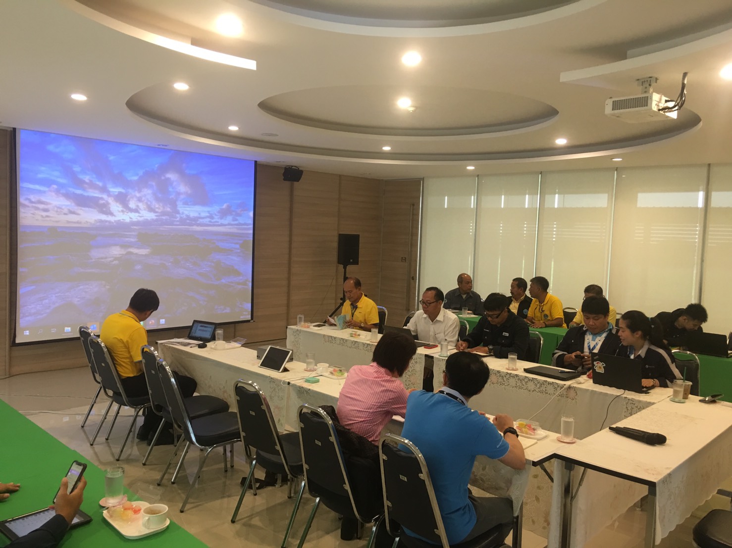 กปภ.สาขาบ้านบึง เข้าร่วมประชุมติดตามสถานการณ์น้ำ Keyman Water War Room