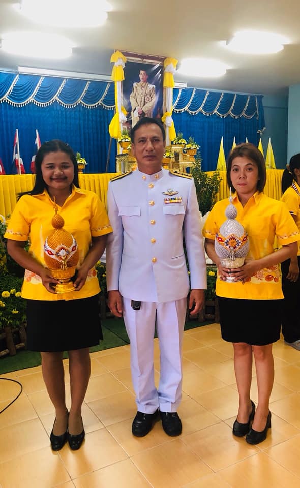 กปภ.สาขาชะอวดเข้าร่วมพิธีถวายเครื่องราชสักการะและจุดเทียนถวายพระพรชัยมงคล