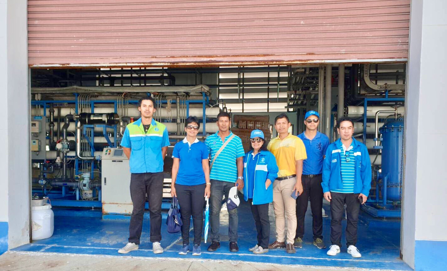 คณะกรรมการตรวจประเมินผลการดำเนินโครงการจัดการน้ำสะอาด (WSP) ลงพื้นที่ กปภ.สาขาเกาะพะงัน