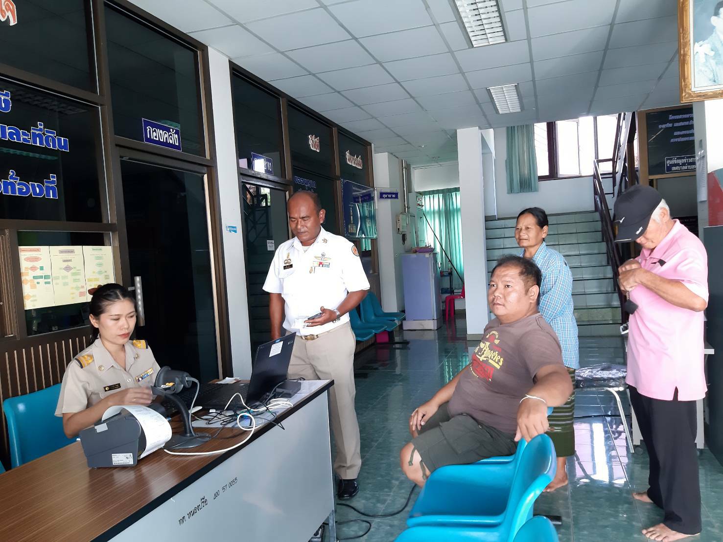 การประปาส่วนภูมิภาคสาขาเลาขวัญ ออกหน่วยรับชำระค่าน้ำนอกสถานที่ (On Stop Service) ณ.เทศบาลตำบลหนองปรือ