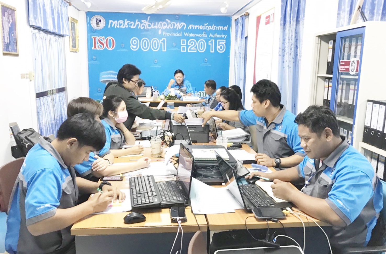 คณะทำงานระบบบริหารคุณภาพ ISO9001 :2015 การประปาส่วนภูมิภาค(กปภ.) สาขาอรัญประเทศ เข้าร่วมประชุมทบทวนเพื่อติดตามผลการดำเนินงานของปีงบประมาณ 2562 ที่ผ่านมา และดำเนินการจัดทำเป้าหมาย (KPI) ในการดำเนินงานประจำปี 2563
