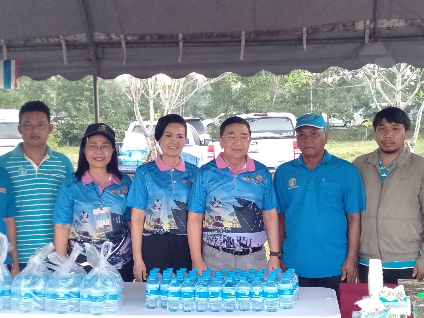การประปาส่วนภูมิภาคสาขาชุมพรร่วมกิจกรรมเดิน-วิ่งการกุศล "รวมพล คนรักแม่" ณ โครงการพัฒนาพื้นที่หนองใหญ่ตามพระราชดำริ จังหวัดชุมพร