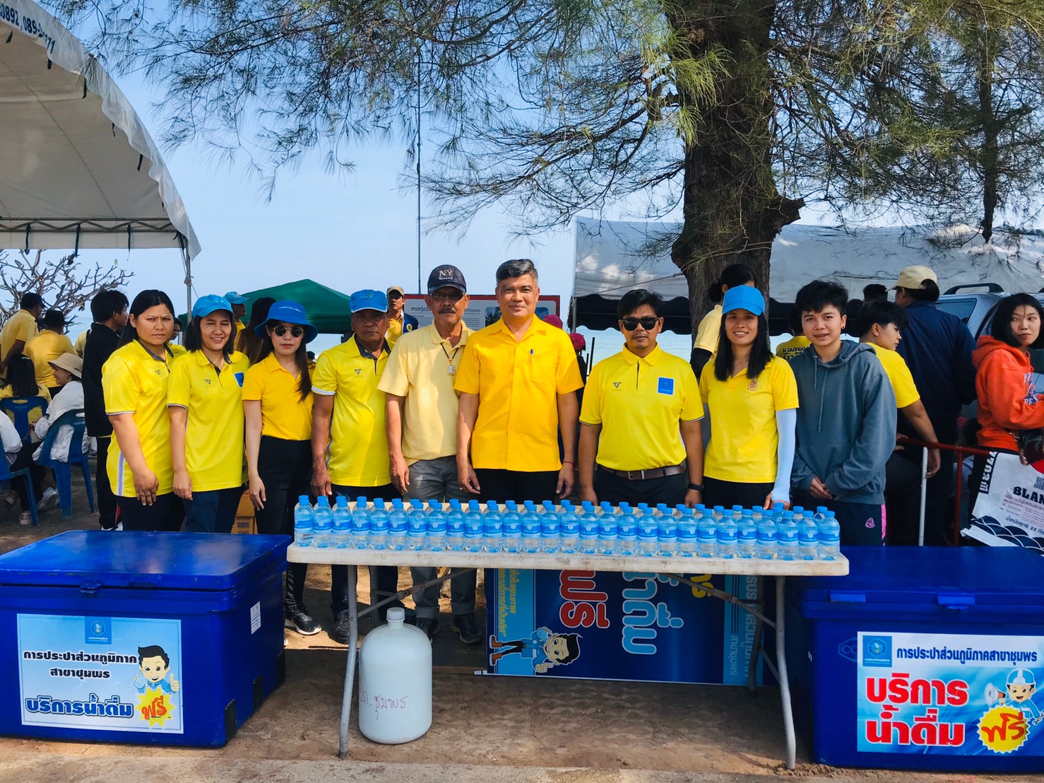 การประปาส่วนภูมิภาคสาขาชุมพร ร่วมกิจกรรมร่วมกับจังหวัดชุมพรและรัฐมนตรีว่าการกระทรวงการท่องเที่ยวและกีฬา ในกิจกรรมทำความสะอาดชายหาด ชุมพร All for Green ชุมพรร่วมใจ เที่ยวไทยยั่งยืน