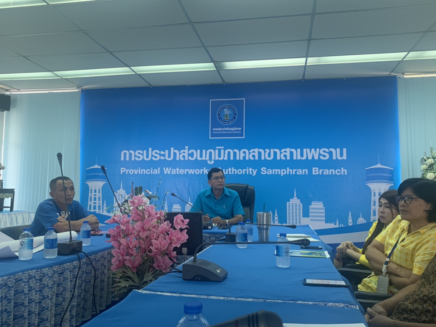 กปภ.สาขาสามพราน จัดOn The Job Training (OJT) การวิเคราะห์น้ำสูญเสียแต่ละ DMA และขั้นตอนการทำ Step Test
