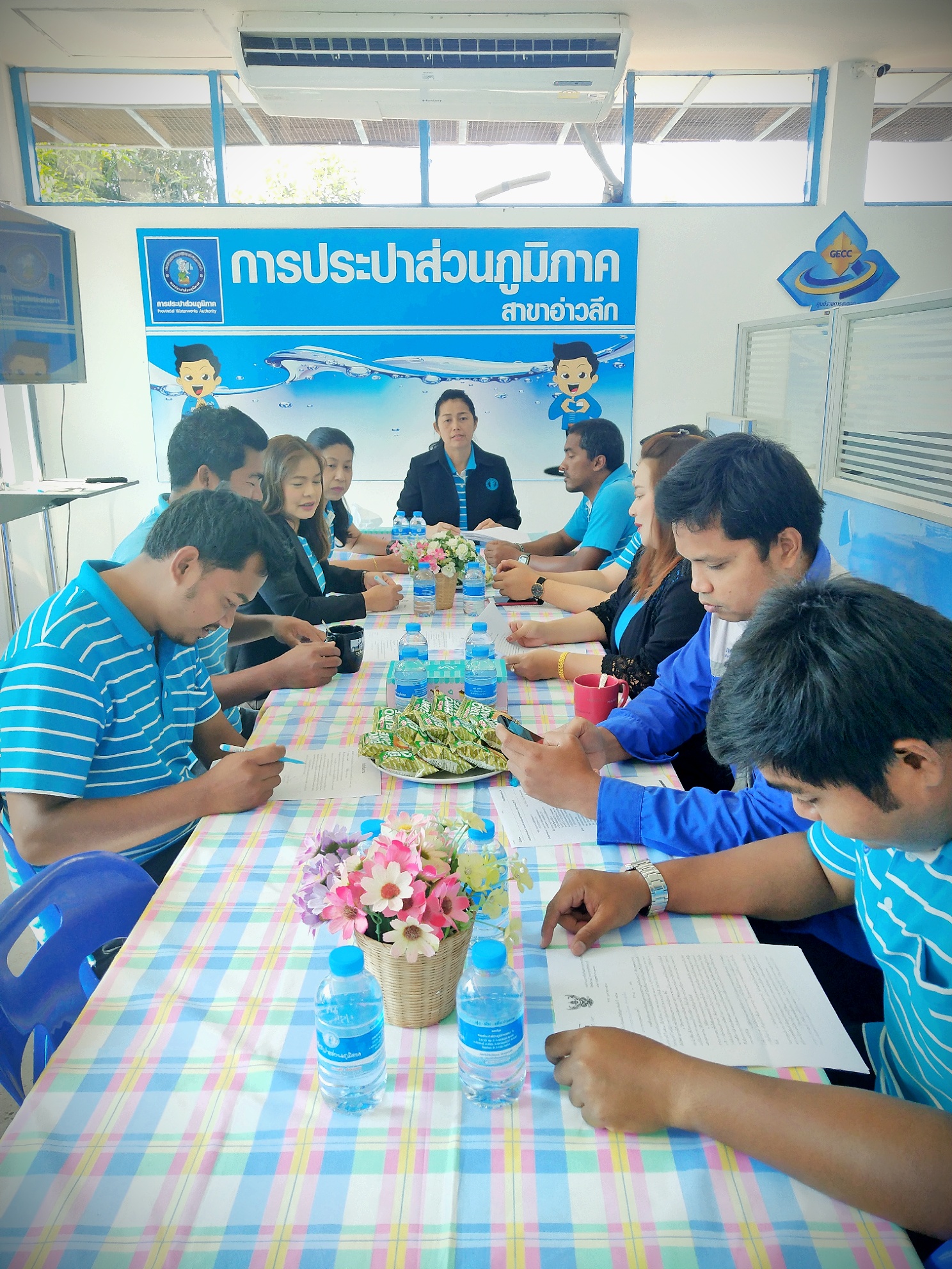 การประปาส่วนภูมิภาคสาขาอ่าวลึก ร่วมกิจกรรมMorning Talk ครั้งที่ 4/2563