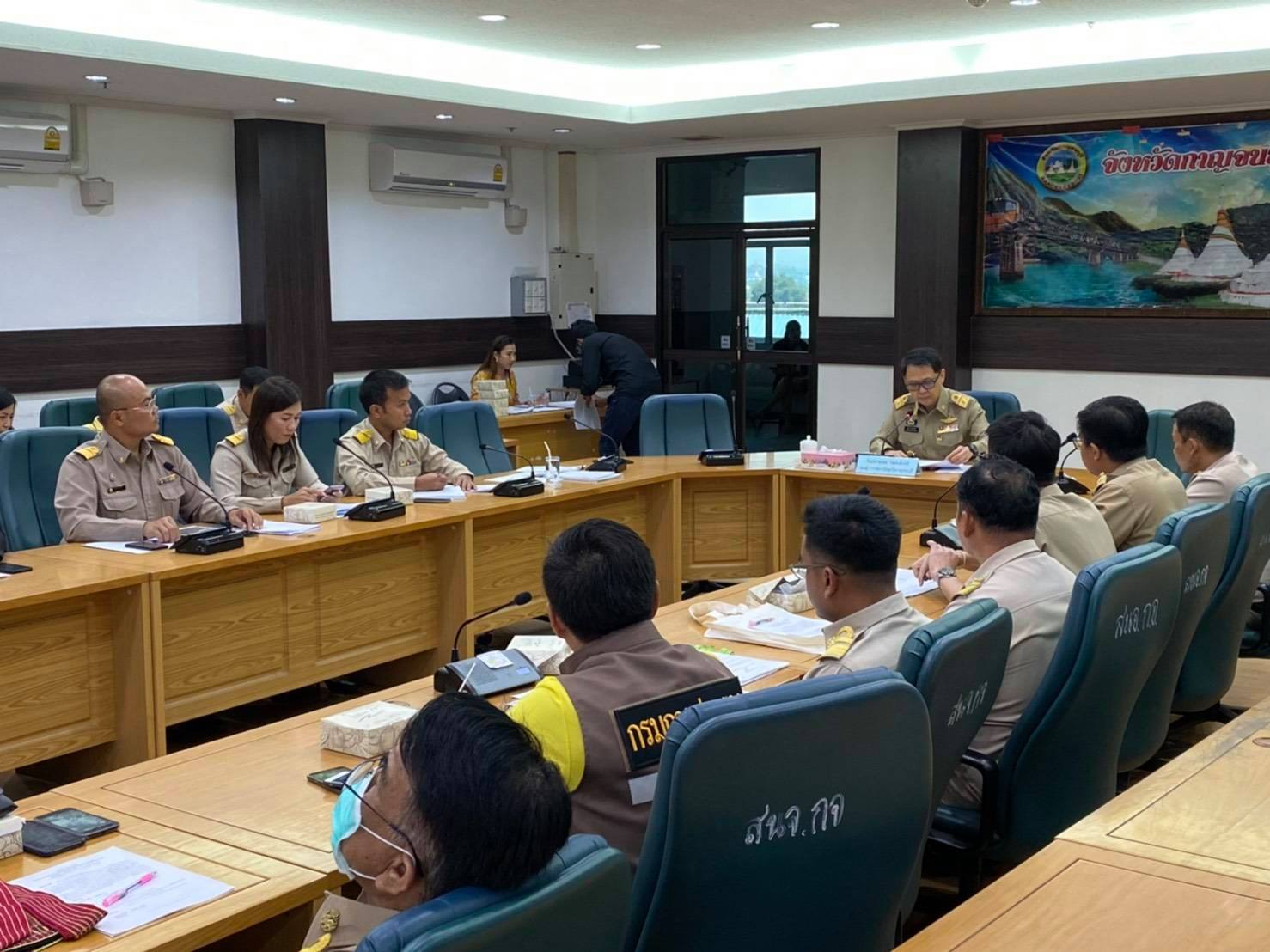 กปภ.สาขากาญจนบุรี  เข้าร่วมประชุมการตรวจสอบข้อมูลสถานการณ์ และการแก้ไขปัญหาภัยแล้งระดับพื้นที่ในระยะเร่งด่วน