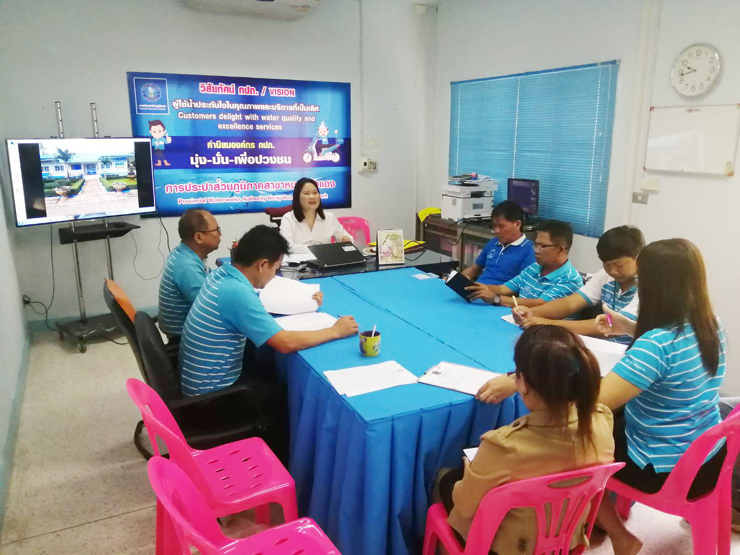 การประปาส่วนภูมิภาคสาขาหนองบัวแดง  จัดกิจกรรมโครงการสนทนายามเช้า (Morning Talk) ประจำเดือน มกราคม 2563