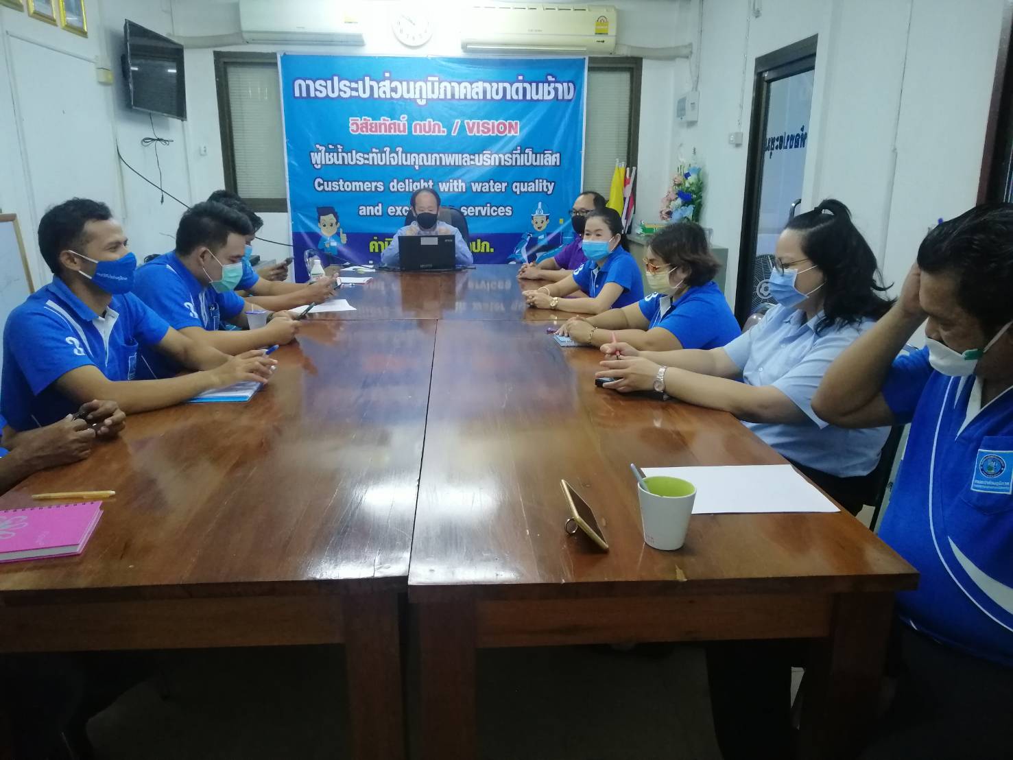 กปภ.สาขาด่านช้างดำเนินกิจกรรม Morning Talk ครั้งที่ 8/2563