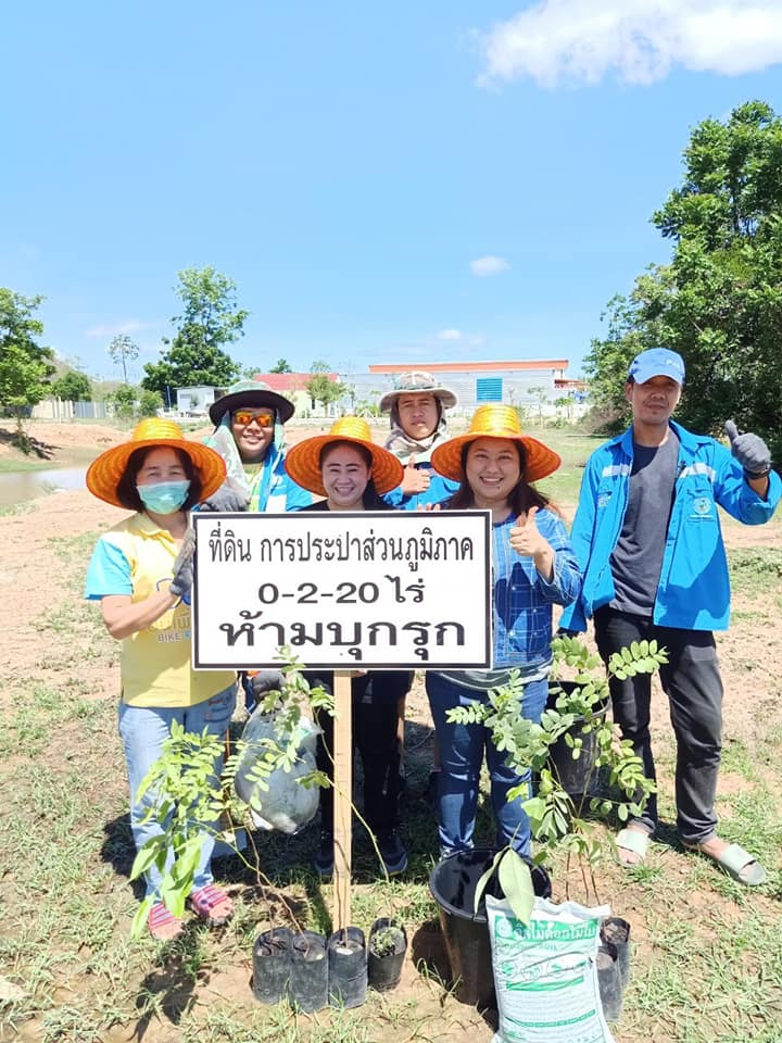 กปภ.สาขากาญจนบุรีร่วมกิจกรรมปลูกต้นไม้