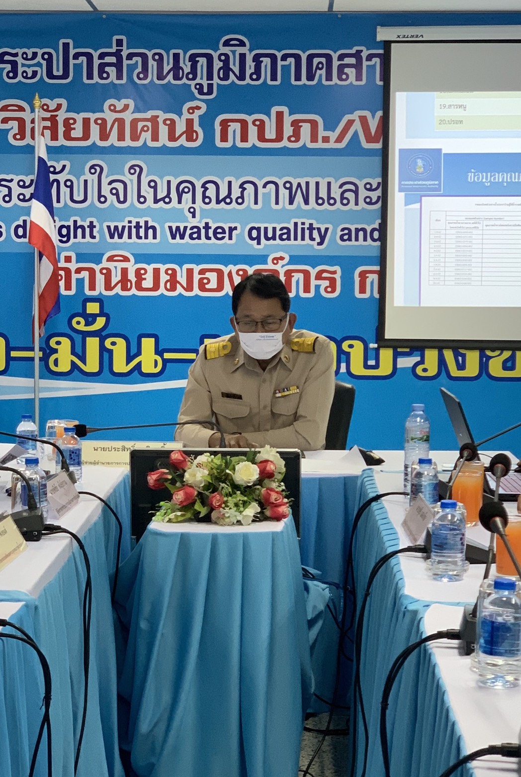 กปภ.สาขาอ้อมน้อย รับการตรวจประเมินโครงการส่งเสริมความเชื่อมั่นในคุณภาพน้ำประปา (water is life)