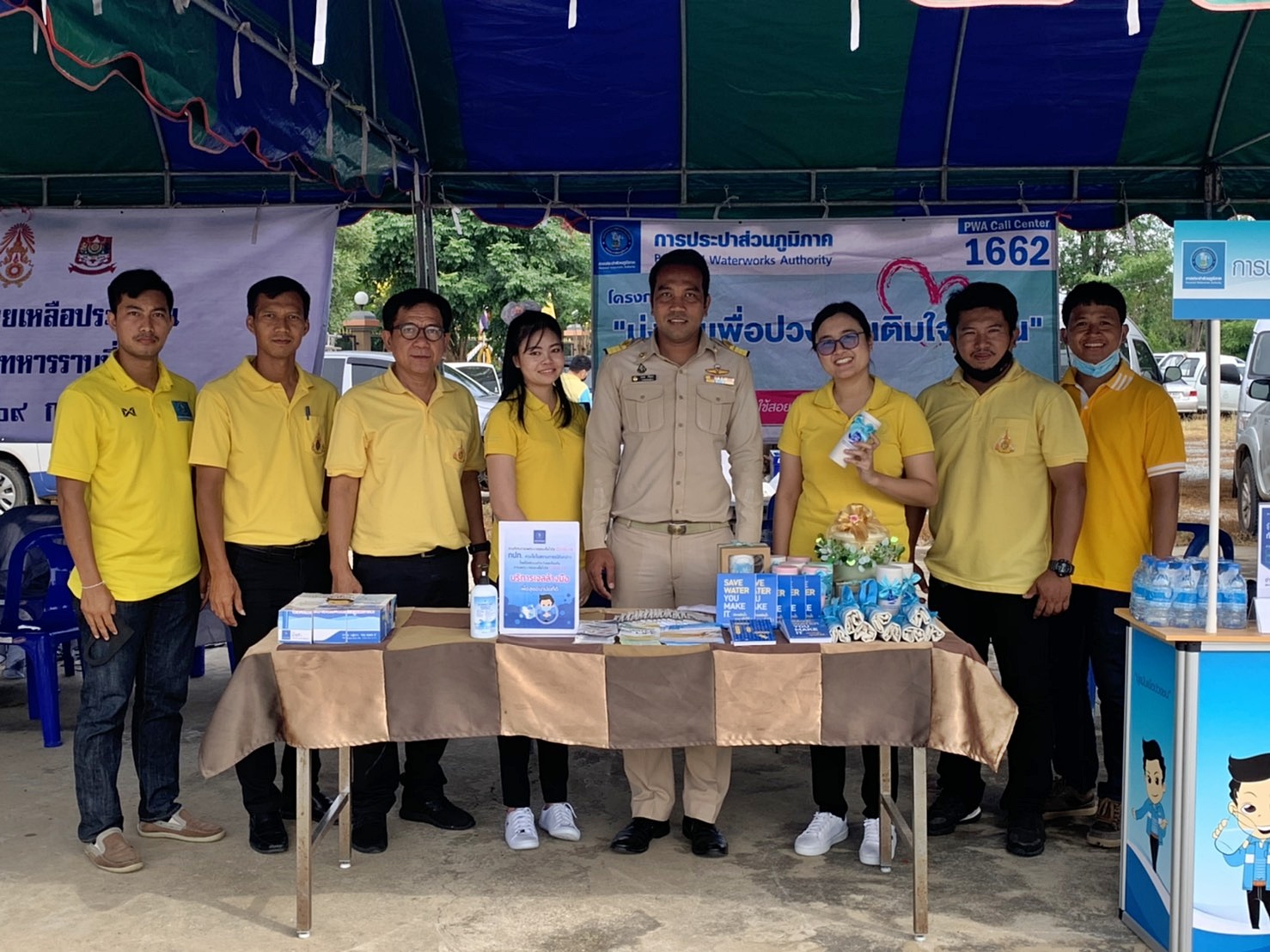 กปภ.สาขาพนมทวน เข้าร่วมโครงจังหวัดเคลื่อนที่ และโครงการคลินิกมหาดไทย