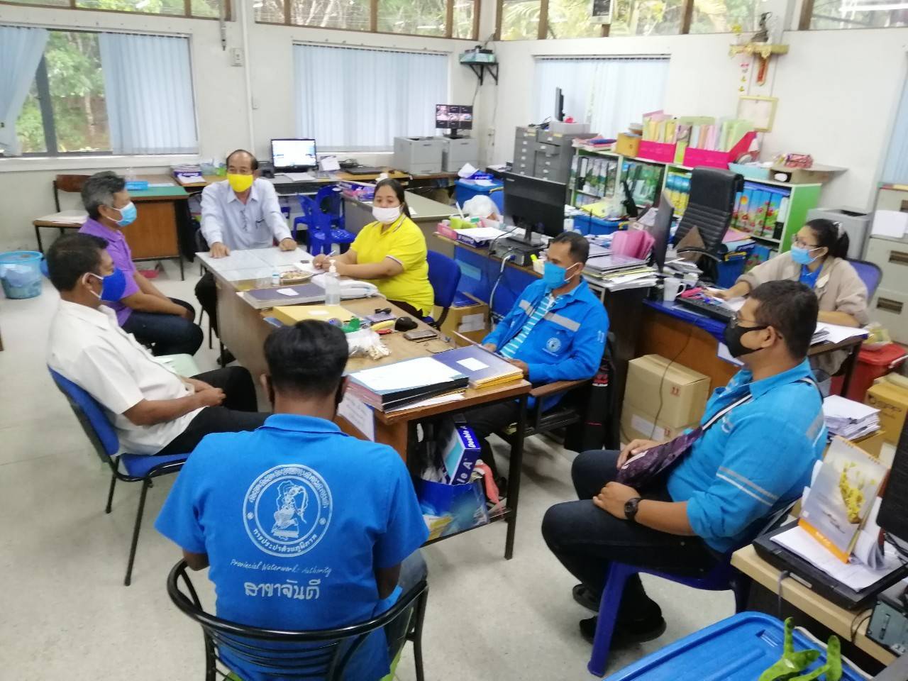 กปภ.สาขาจันดี ร่วมจัดกิจกรรมสนทนายามเช้า Morning Talk ประจำเดือน เมษายน 2563 ครั้งที่ 7/2563