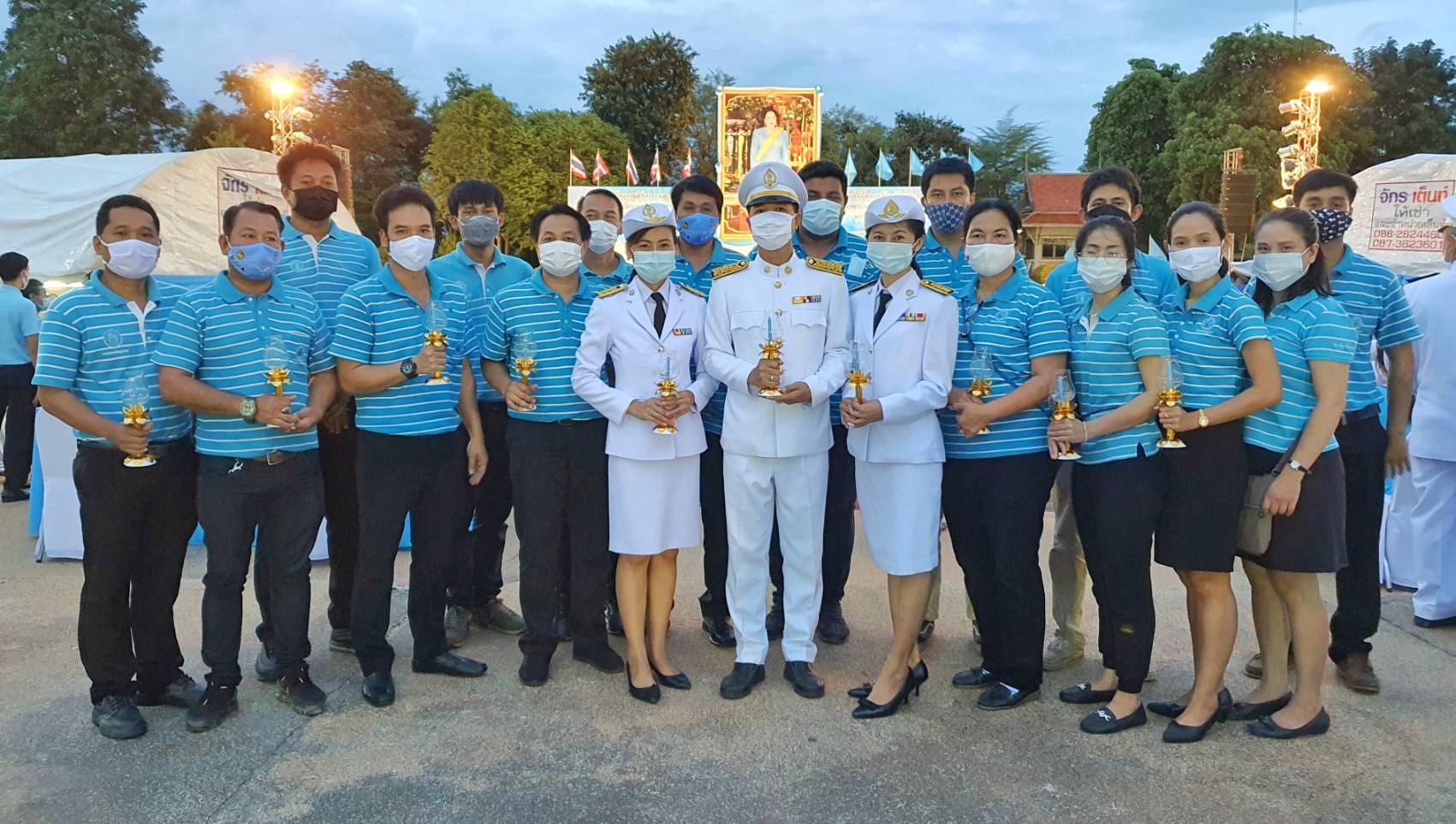 กปภ.สาขากำแพงเพชร เข้าร่วมกิจกรรมเฉลิมพระเกียรติ  เนื่องในโอกาสวันเฉลิมพระชนมพรรษา 12 สิงหาคม  2563