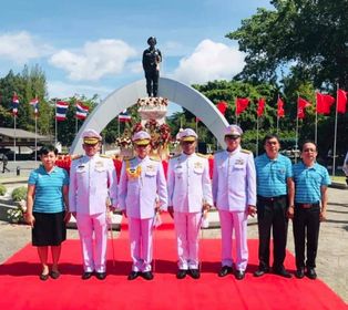 การประปาส่วนภูมิภาคสาขาทุ่งสง ร่วมพิธีถวายเครื่องราชสักการะพระราชานุสาวรีย์ สมเด็จพระศรีนครินทราบรมราชชนนี เนื่องในวันคล้ายวันสถาปนา ค่ายศรีนครินทรา