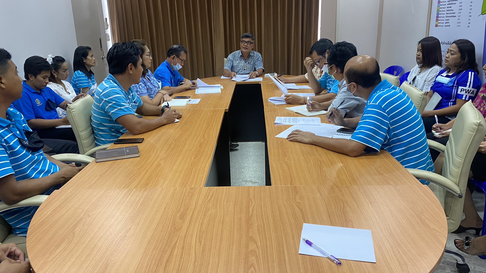 การประปาส่วนภูมิภาคสาขาชุมพร ร่วมประชุมซักซ้อมวางแผนปรับปรุงการให้บริการเพื่อ ยื่นใบรับรองมาตรฐานศูนย์ราชการสะดวก หรือ GECC