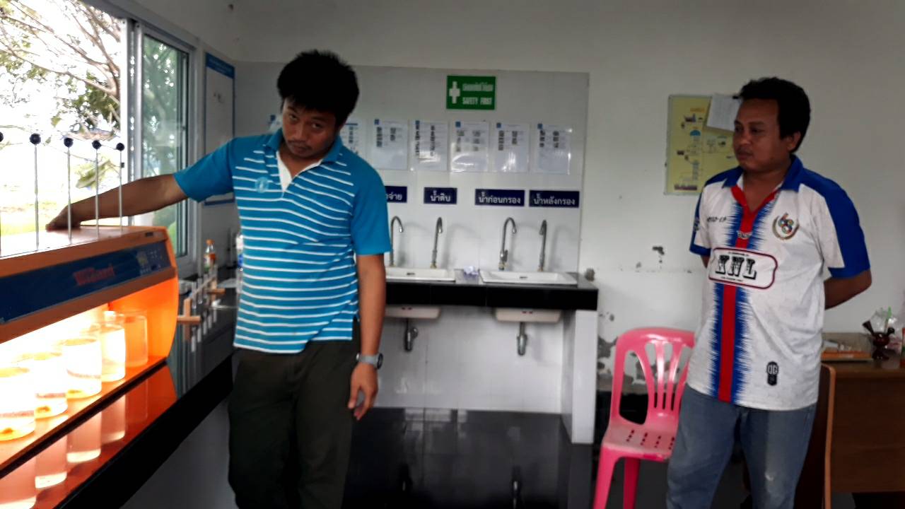 กปภ.สาขากำแพงเพชร ลงพื้นที่ให้ความรู้ด้านคุณภาพน้ำ OJT (ON THE JOB TRAINING) ให้แก่พนักงานและลูกจ้างสายงานผลิต