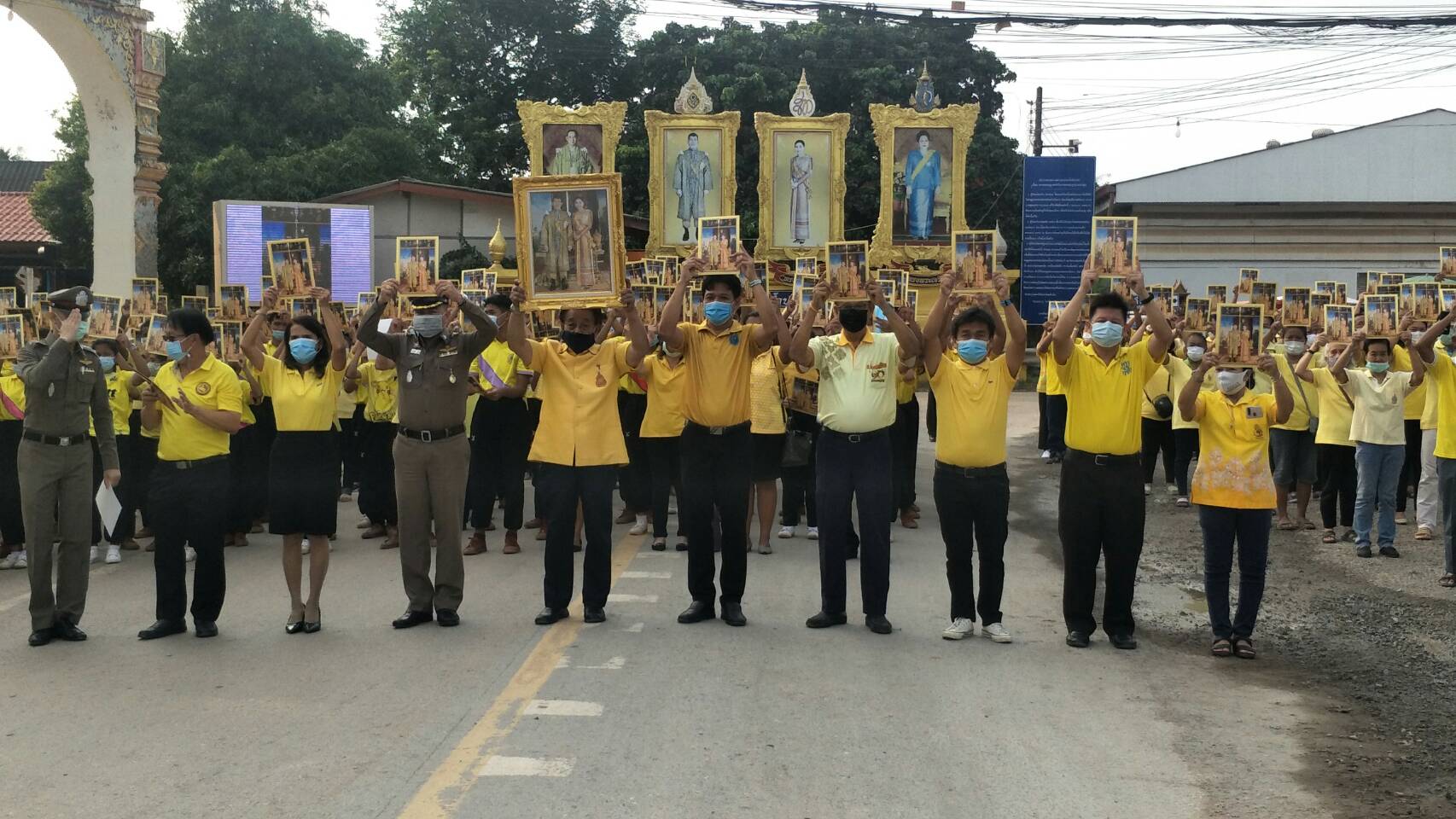 การประปาส่วนภูมิภาคสาขาปากน้ำประแสร์ ร่วมทำกิจกรรมปกป้องสถาบันฯ