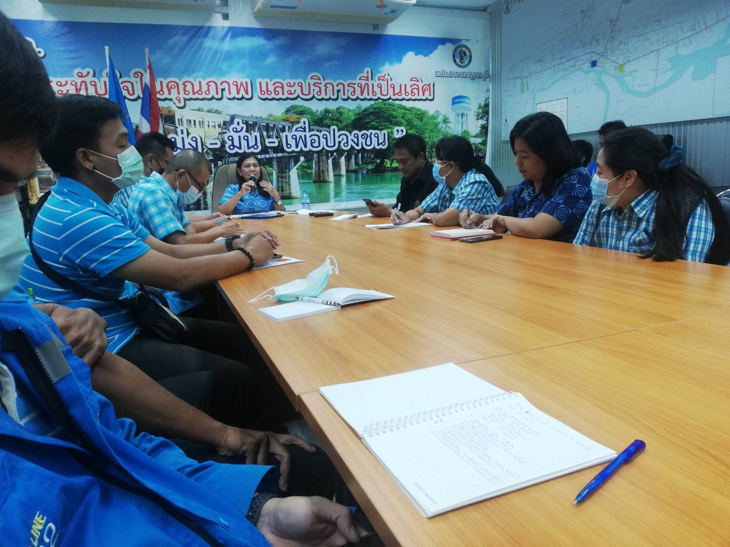 กปภ.สาขากาญจนบุรี ประชุมพนักงานครั้งที่ 1/2564