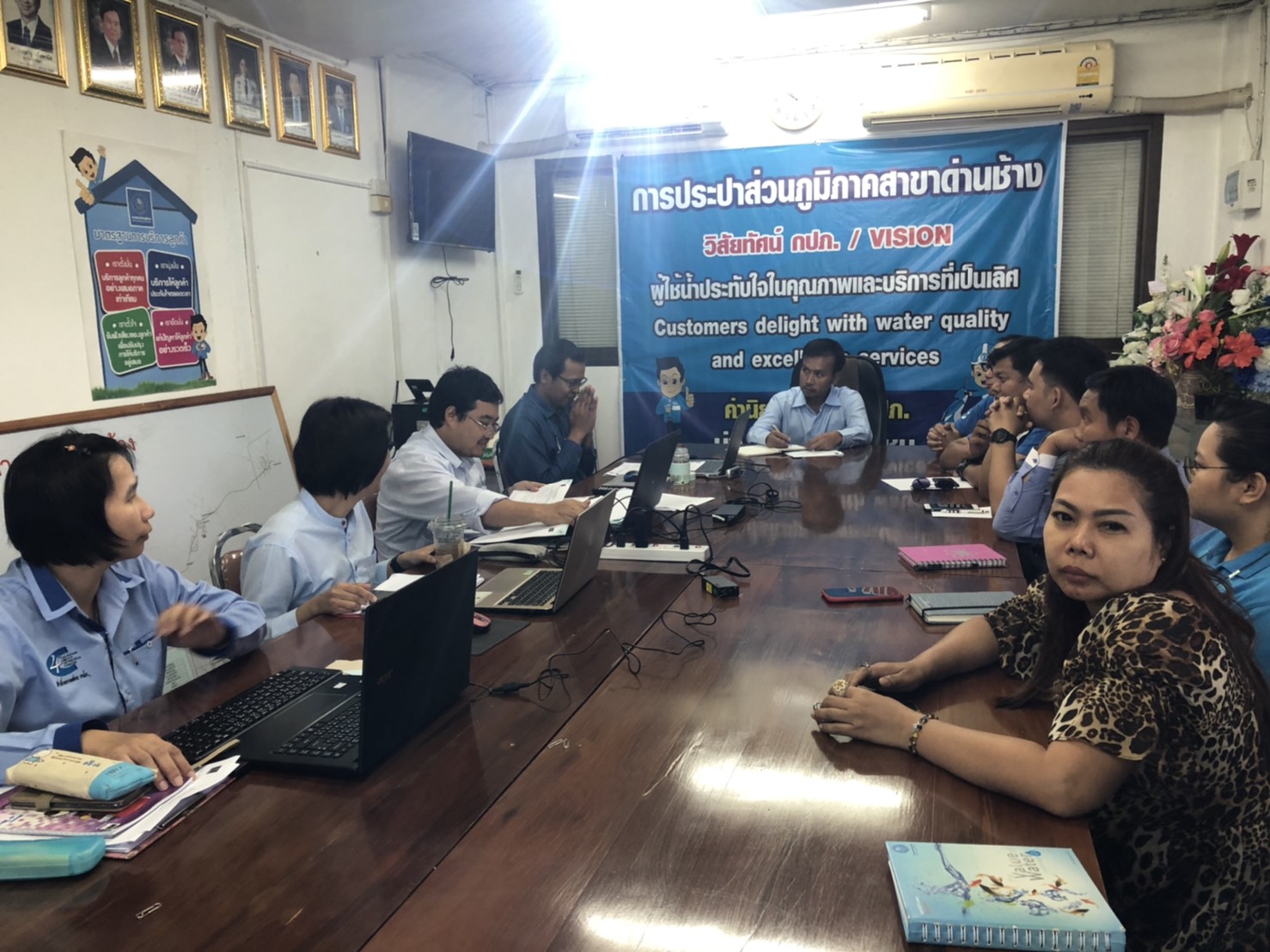กปภ.สาขาด่านช้างปิดประชุมการตรวจสอบ