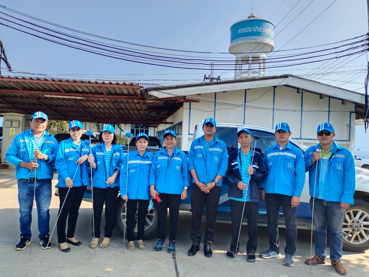 กปภ.สาขากาญจนบุรี ดำเนินกิจกรรมหาท่อแตก/รั่ว ประจำสัปดาห์ ตามแผนลดน้ำสูญเสีย เดือน ธันวาคม 2563