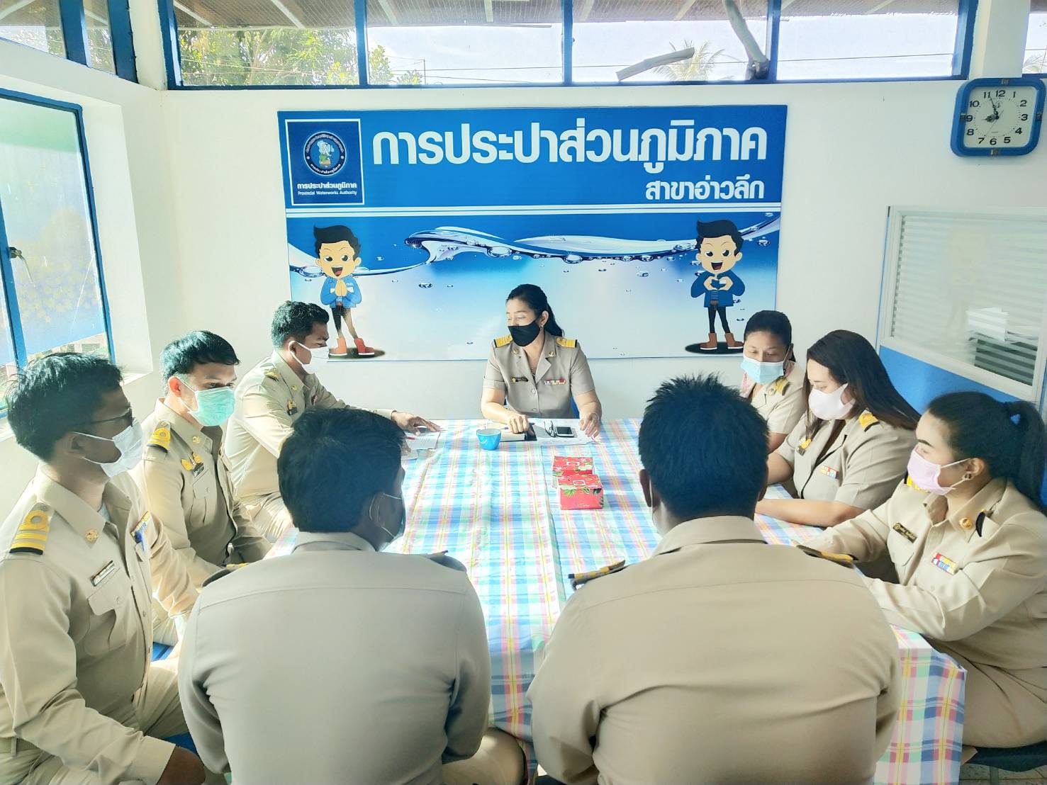 การประปาส่วนภูมิภาคสาขาอ่าวลึก ร่วมจัดกิจกรรมสนทนายามเช้า Morning Talk ครั้งที่3/64