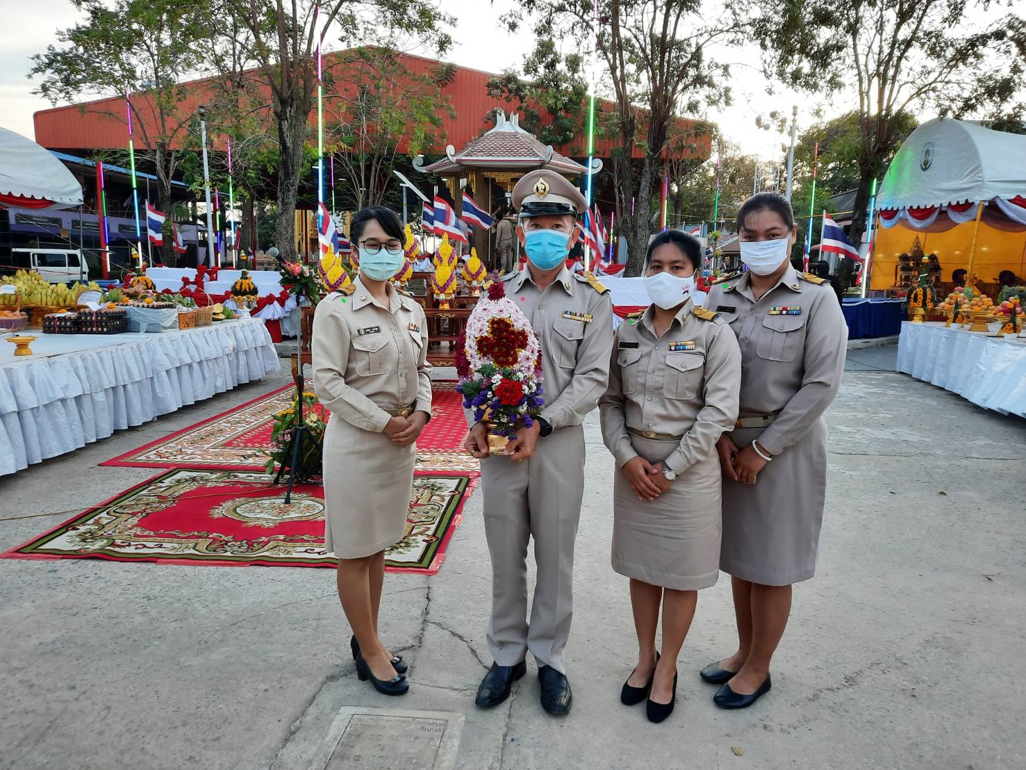 กปภ.สาขาพระนครศรีอยุธยา(พ) เข้าร่วมพิธีถวายราชสักการะเนื่องในวัน "ฉลองชัยชนะของสมเด็จพระเจ้าตากสินมหาราช"