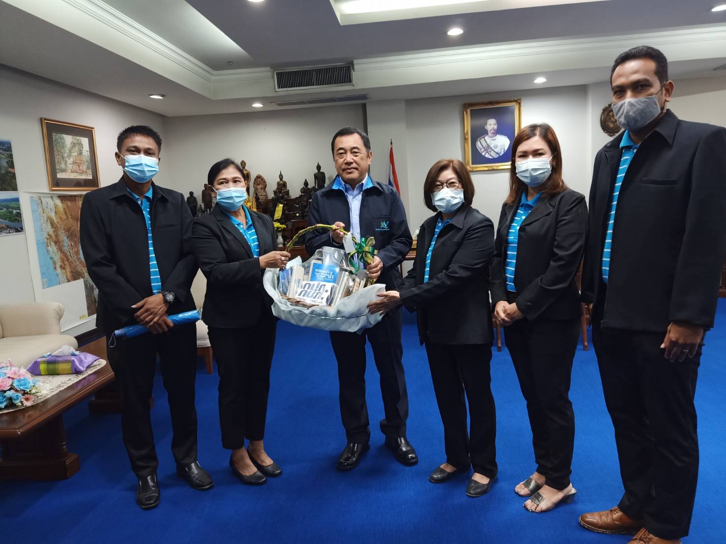 กปภ.สาขา ภาคีเครือข่ายจังหวัดกาญจนบุรี เข้าขอพรปีใหม่ ผวจ.กาญจนบุรี