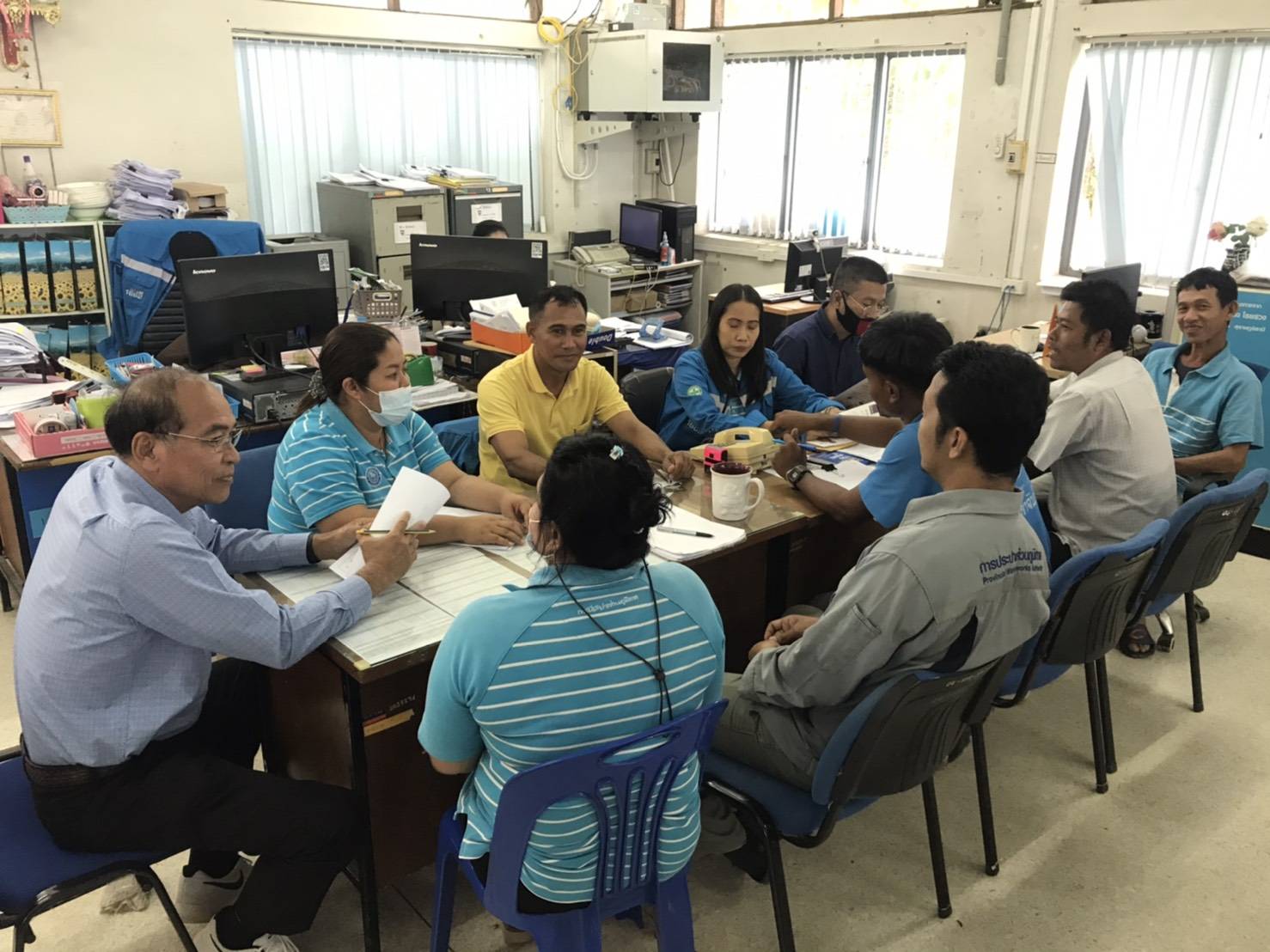 กปภ.สาขาจันดี ร่วมจัดกิจกรรมสนทนายามเช้า Morning Talk ประจำเดือน พฤศจิกายน 2563
