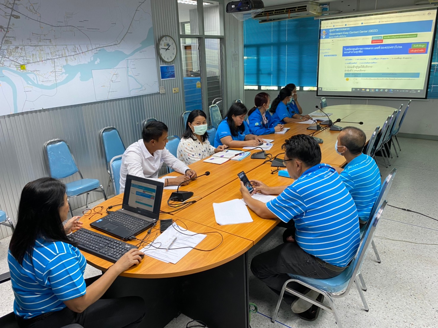 ประชุมติดตามผลการดำเนินงานของศูนย์ราชการสะดวก (GECC) ครั้งที่ 3/2564