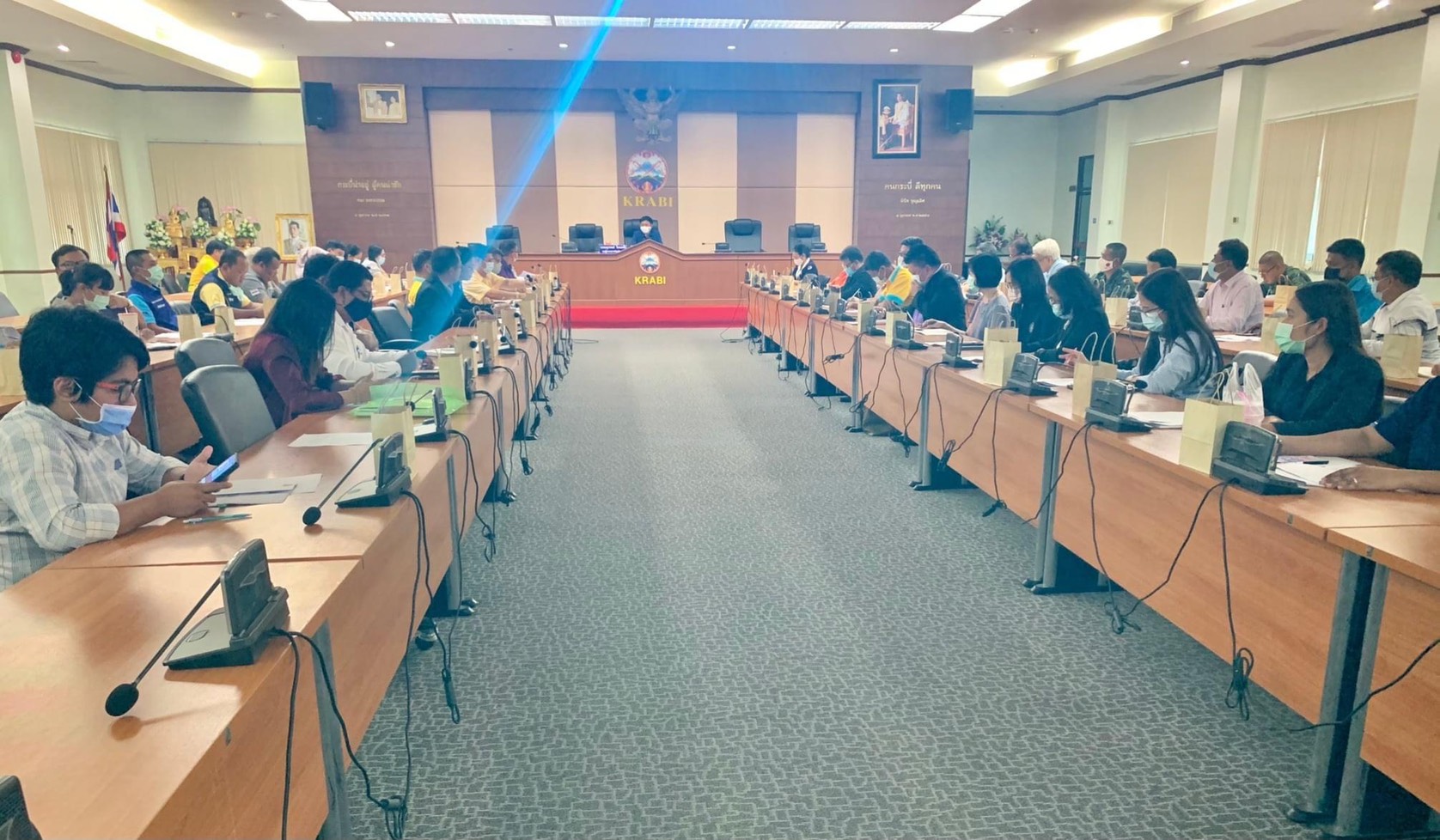 การประปาส่วนภูมิภาคสาขากระบี่ ร่วมประชุมประชุม ศูนย์บัญชาการเหตุการณ์ป้องกันและแก้ไขปัญหาภัยแล้งจังหวัดกระบี่ เพื่อบูรณาการทุกภาคส่วนเตรียมรับมือภัยแล้ง