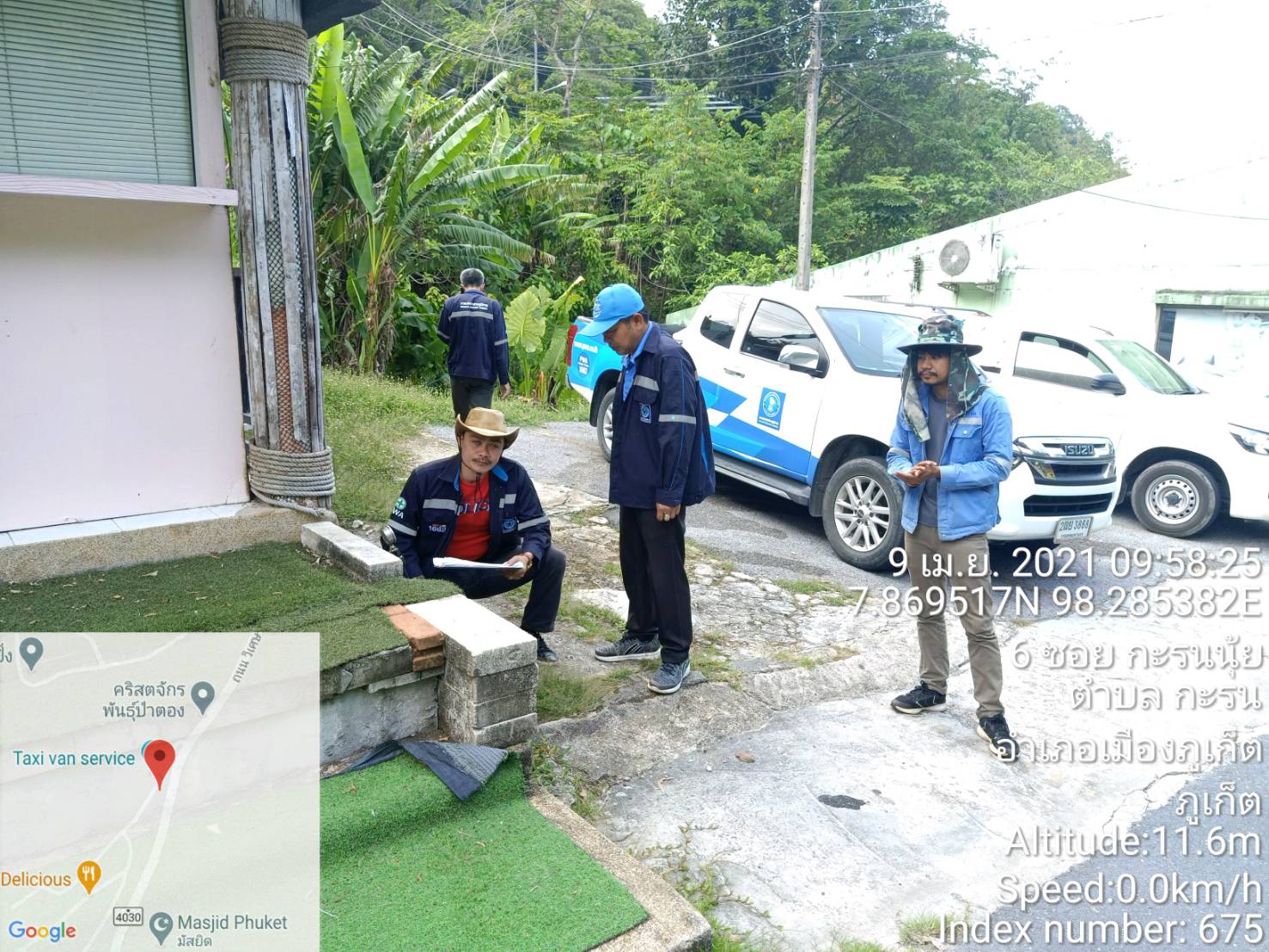 กปภ.สาขาภูเก็ต ลงพื้นที่บริเวณโรงแรมเมอร์ลิเดี้ยนป่าตอง