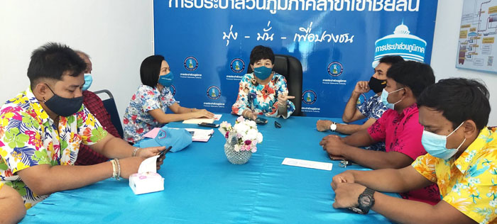 กปภ.สาขาเขาชัยสน  จัดกิจกรรมสนทนายามเช้า  (Morning  Talk)  ครั้งที่  ๗/๒๕๖๔