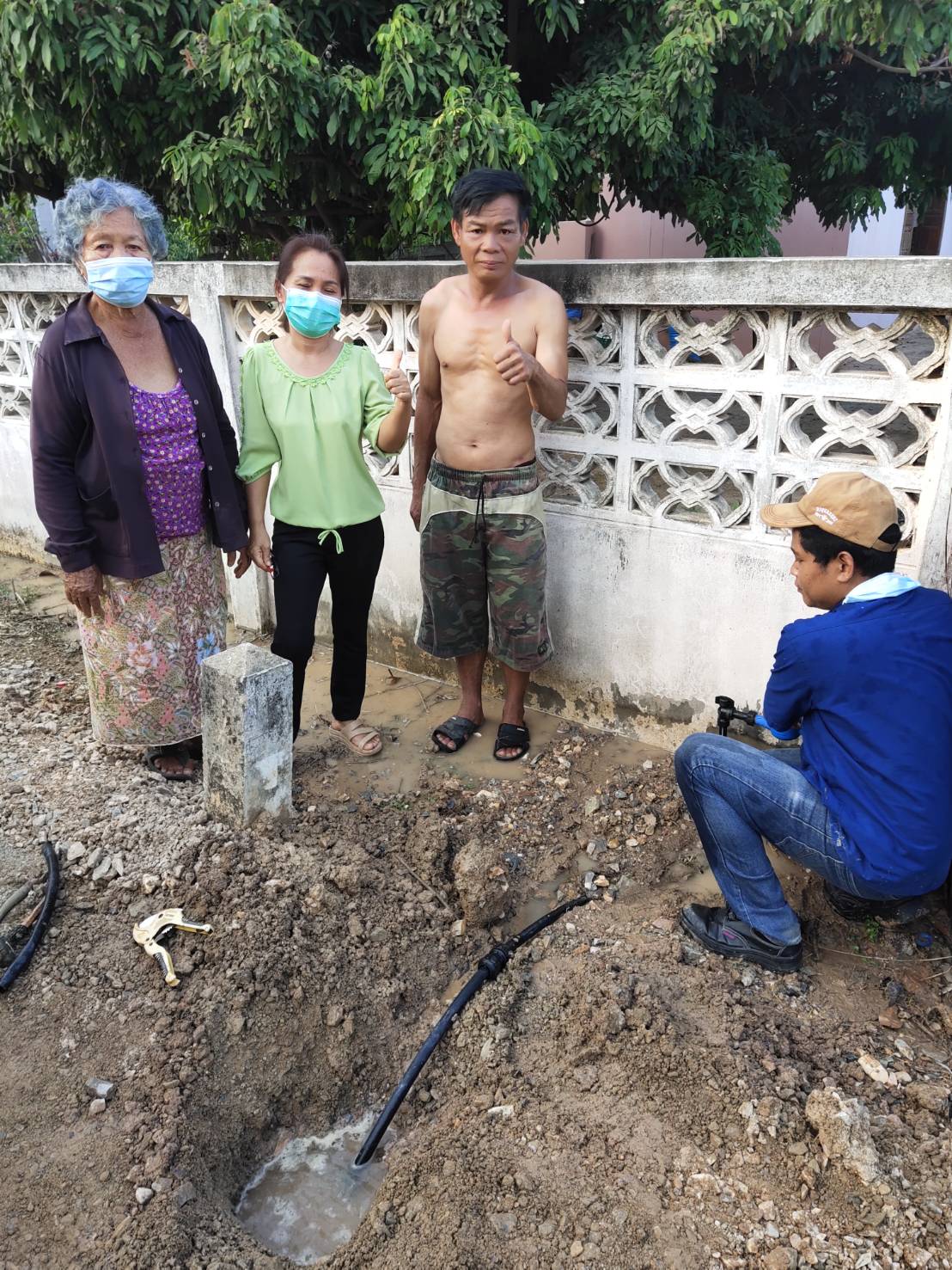 กปภ.สาขากำแพงเพชร ตรวจสอบน้ำไม่ไหล