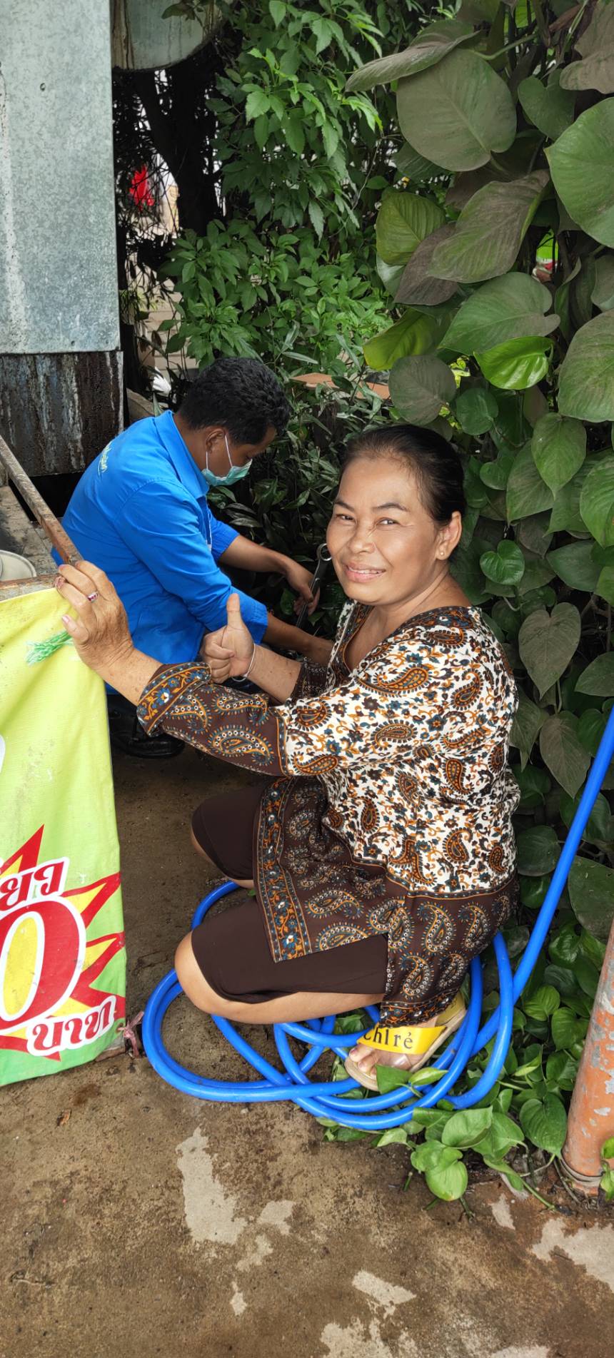 กปภ.สาขากำแพงเพชร ตรวจสอบน้ำไหลอ่อน
