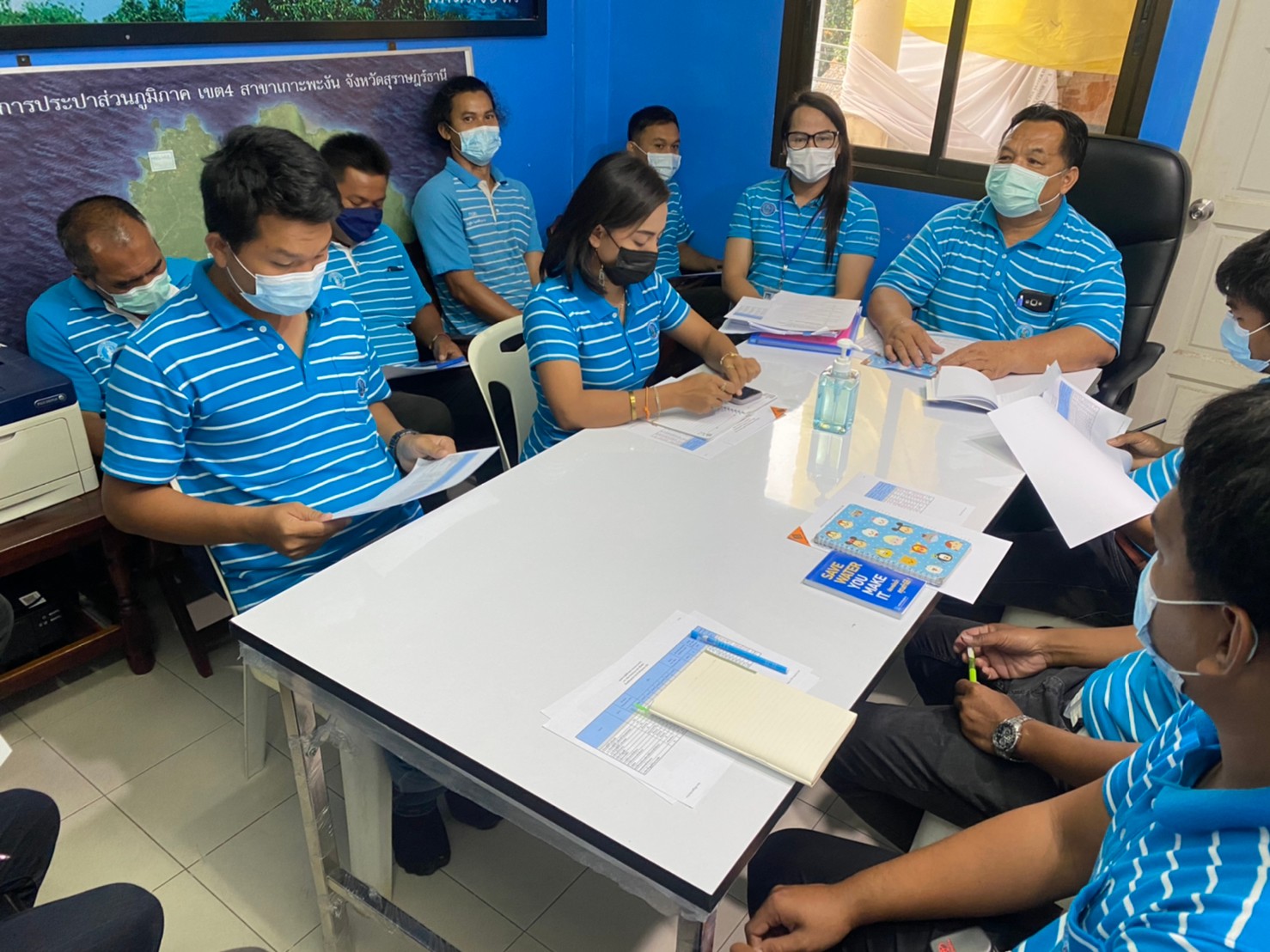 กปภ.สาขาเกาะพะงัน จัดกิจกรรมสนทนายามเช้า (Morning Talk) ครั้งที่ 8/2564 ประจำเดือน พฤษภาคม 2564