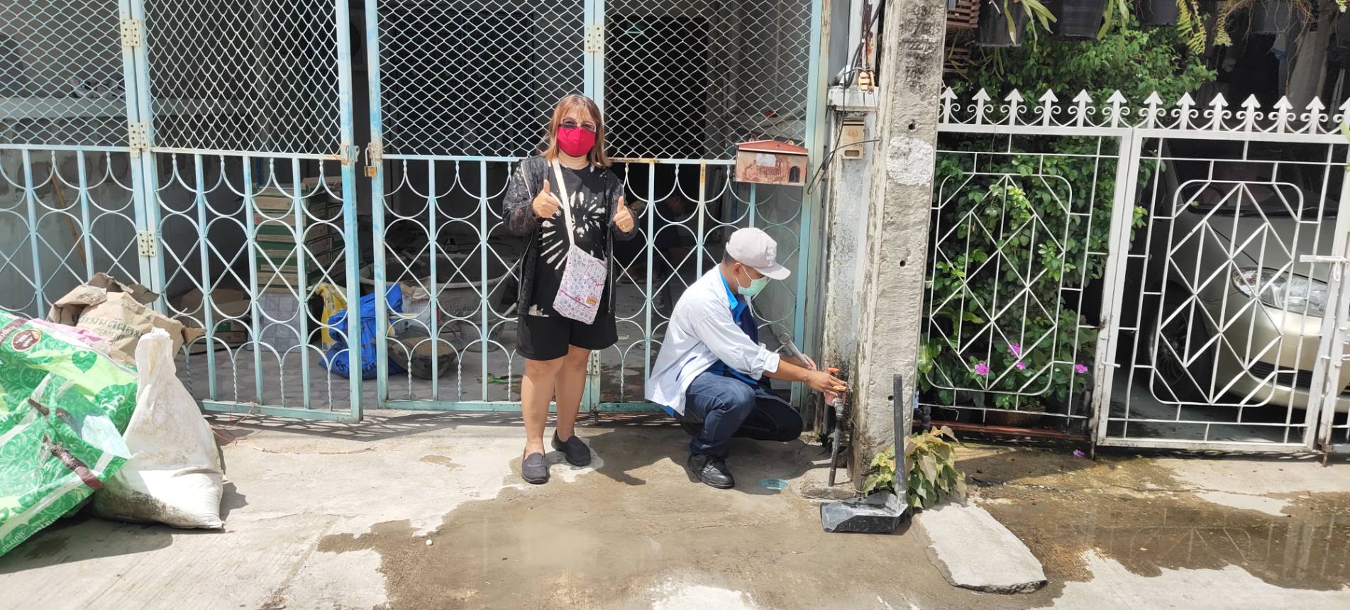 กปภ.สาขากำแพงเพชร ตรวจสอบประตูน้ำชำรุดปิดไม่สนิท